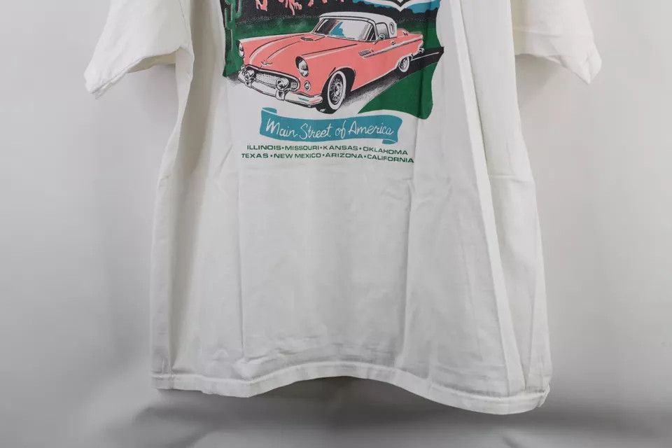 Vintage Vintage 90s Streetwear Spell Out Route 66 T-Shirt White Size US L / EU 52-54 / 3 - 15 Thumbnail
