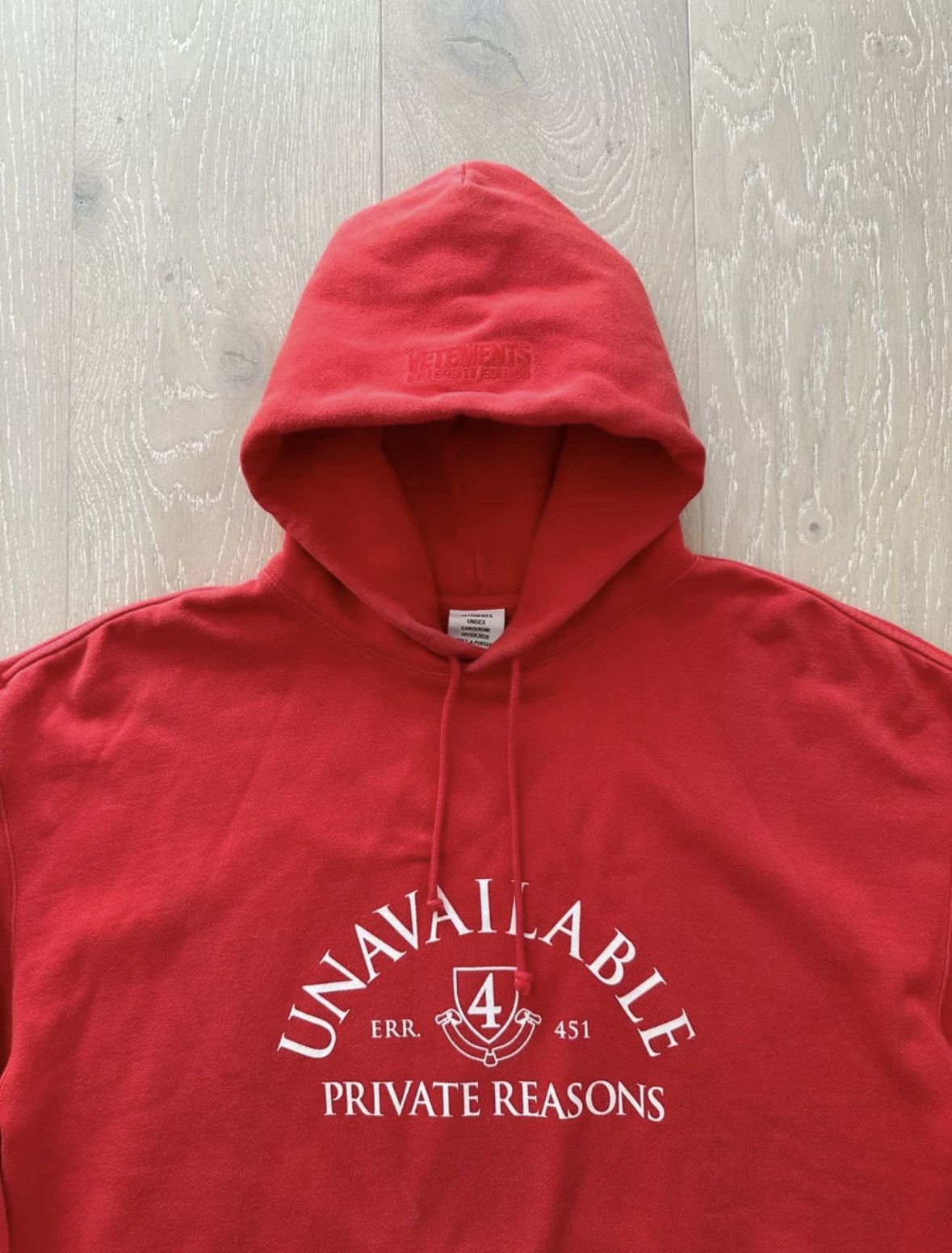 Vetements Vetements unavailable 19aw hoodie Size US S / EU 44-46 / 1 - 2 Thumbnail