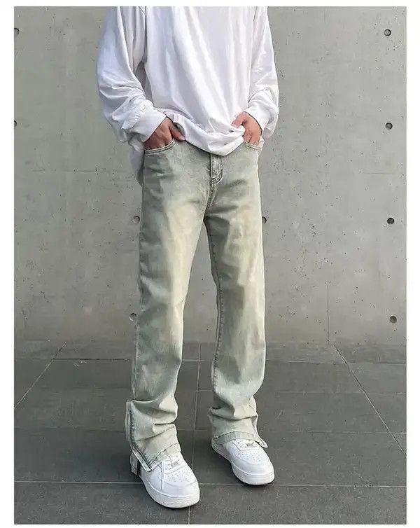 Y2K Men Distressed Skinny Jeans