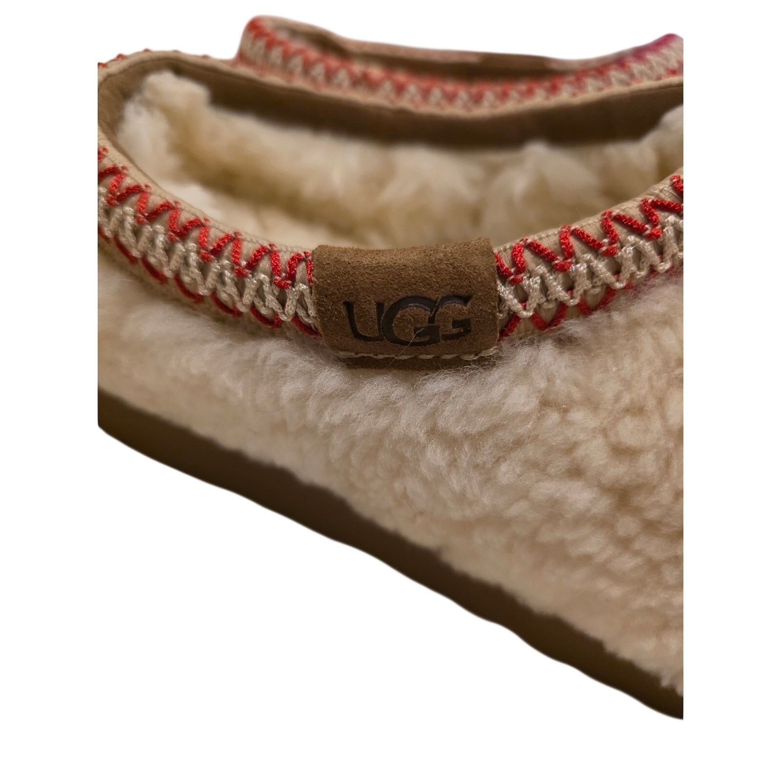 Ugg UGG Womens Shearling Wool Slippers Cream Cozy Slip On Size 8 Size US 8 / IT 38 - 4 Thumbnail