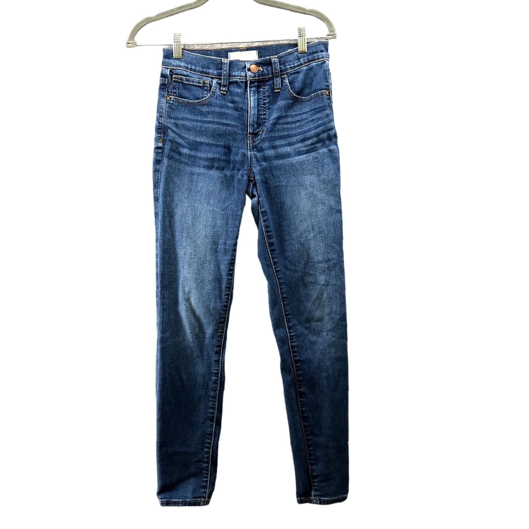 Madewell Madewell Roadtripper Jeans Womens 26 Blue Skinny Mid Rise Medium Wash Skinny Denim Jeans Slim Fit 5-Pocket Stretch Womens Regular Tailored N/A Size 26" / US 2 / IT 38 - 2 Thumbnail