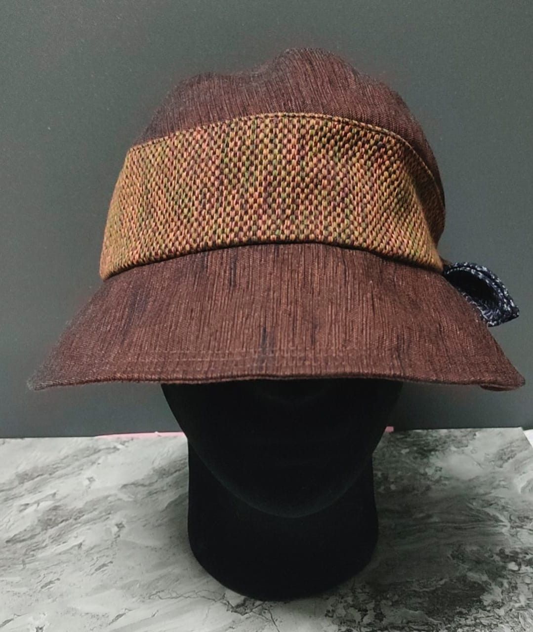 Japanese Brand Giemon Hat Kurume Kasuri Size ONE SIZE - 2 Thumbnail