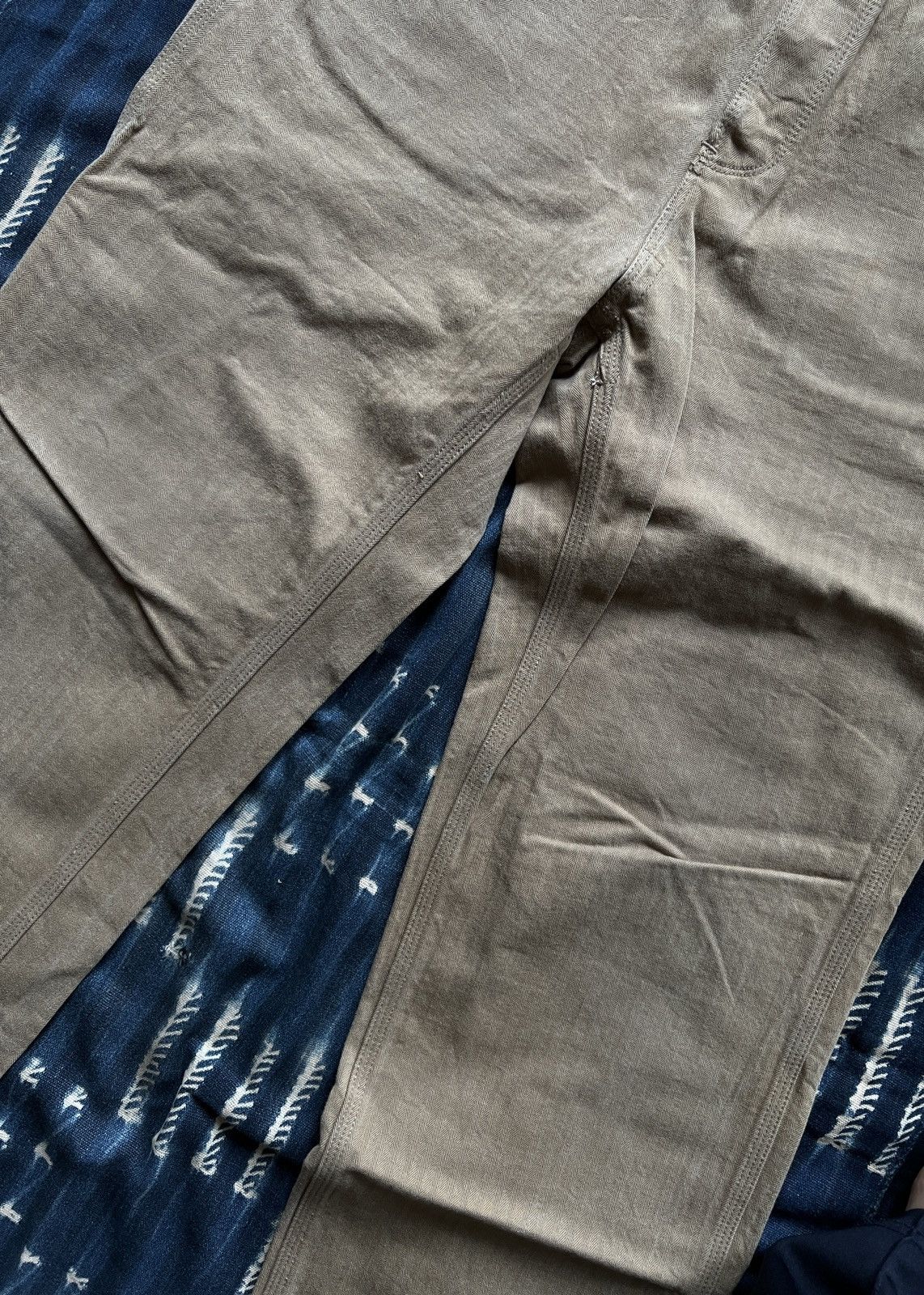 Vintage Workwear Herringbone Carpenter Pants Kapital RRL Visvim Size US 32 / EU 48 - 5 Thumbnail