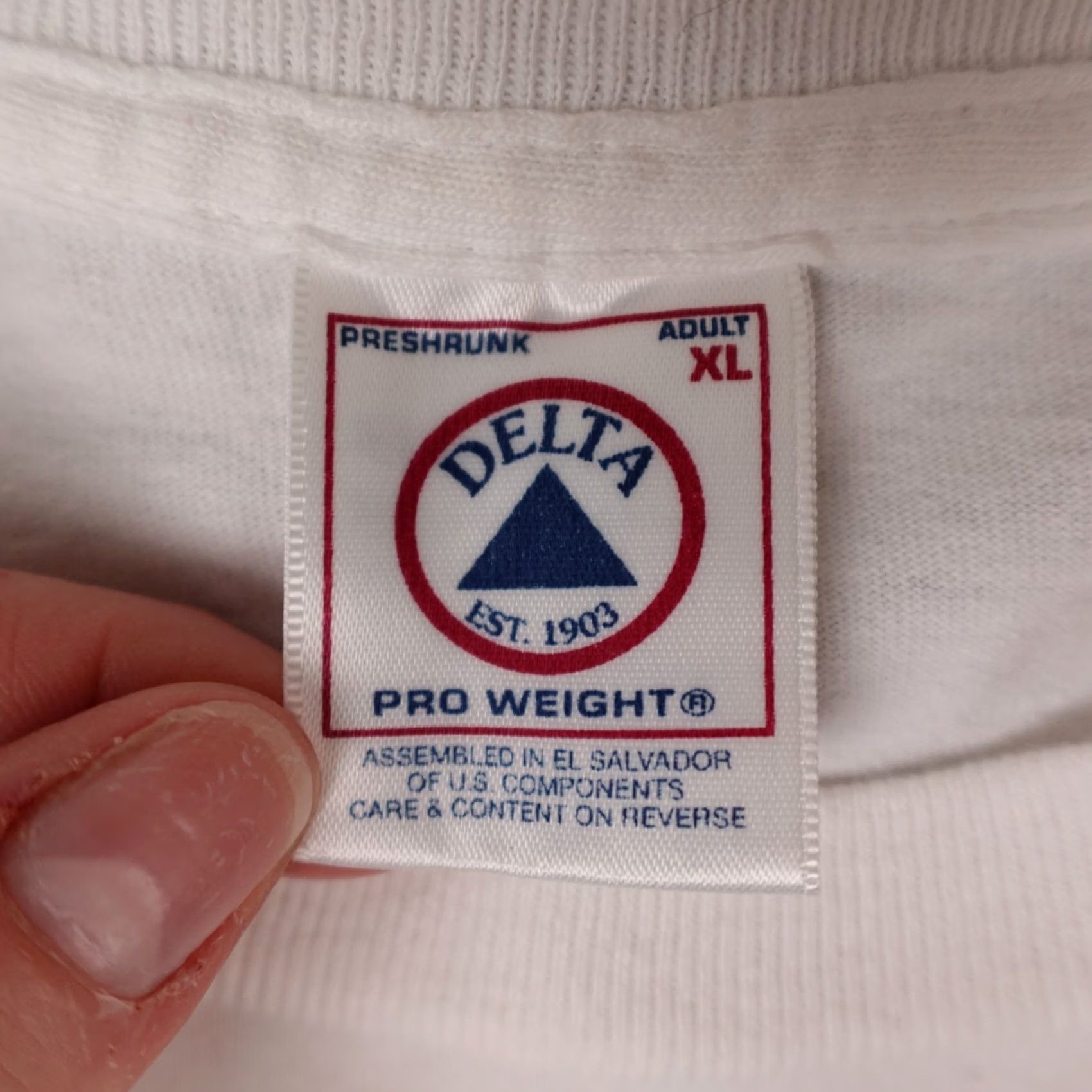 Delta VINTAGE Taco Bell Shirt Mens XL White Graphic Dog C&H Graphics Hasta La Vista 90s Size US XL / EU 56 / 4 - 2 Thumbnail