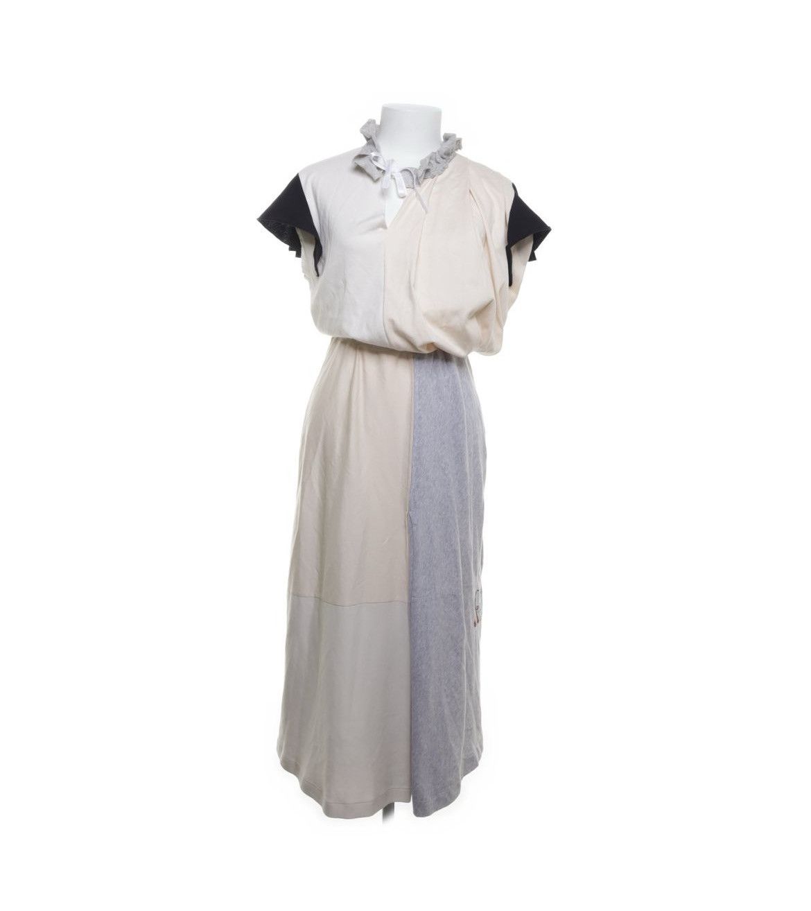 Balenciaga Collared ”Chaîne & Trames” Maxi Dress Size S / US 4 / IT 40 - 2 Thumbnail