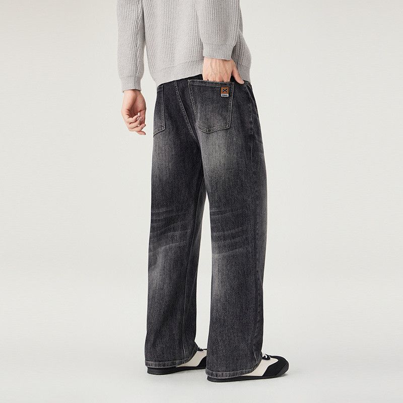 Vintage American street men's distressed loose straight flared jeans Size US 32 / EU 48 - 4 Thumbnail