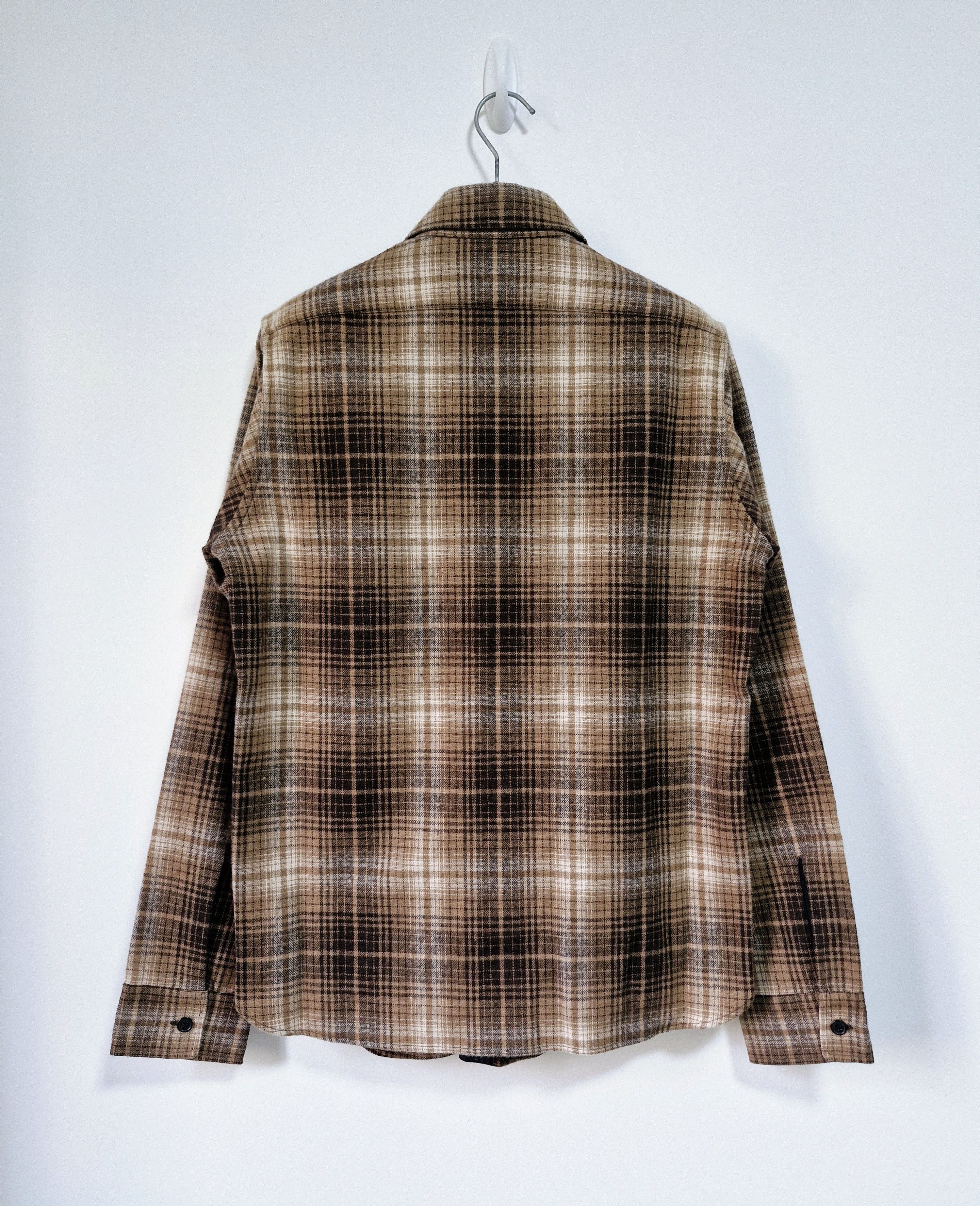 Saint Laurent Paris AW13 Brown Plaid Flannel Shirt Size US S / EU 44-46 / 1 - 2 Thumbnail