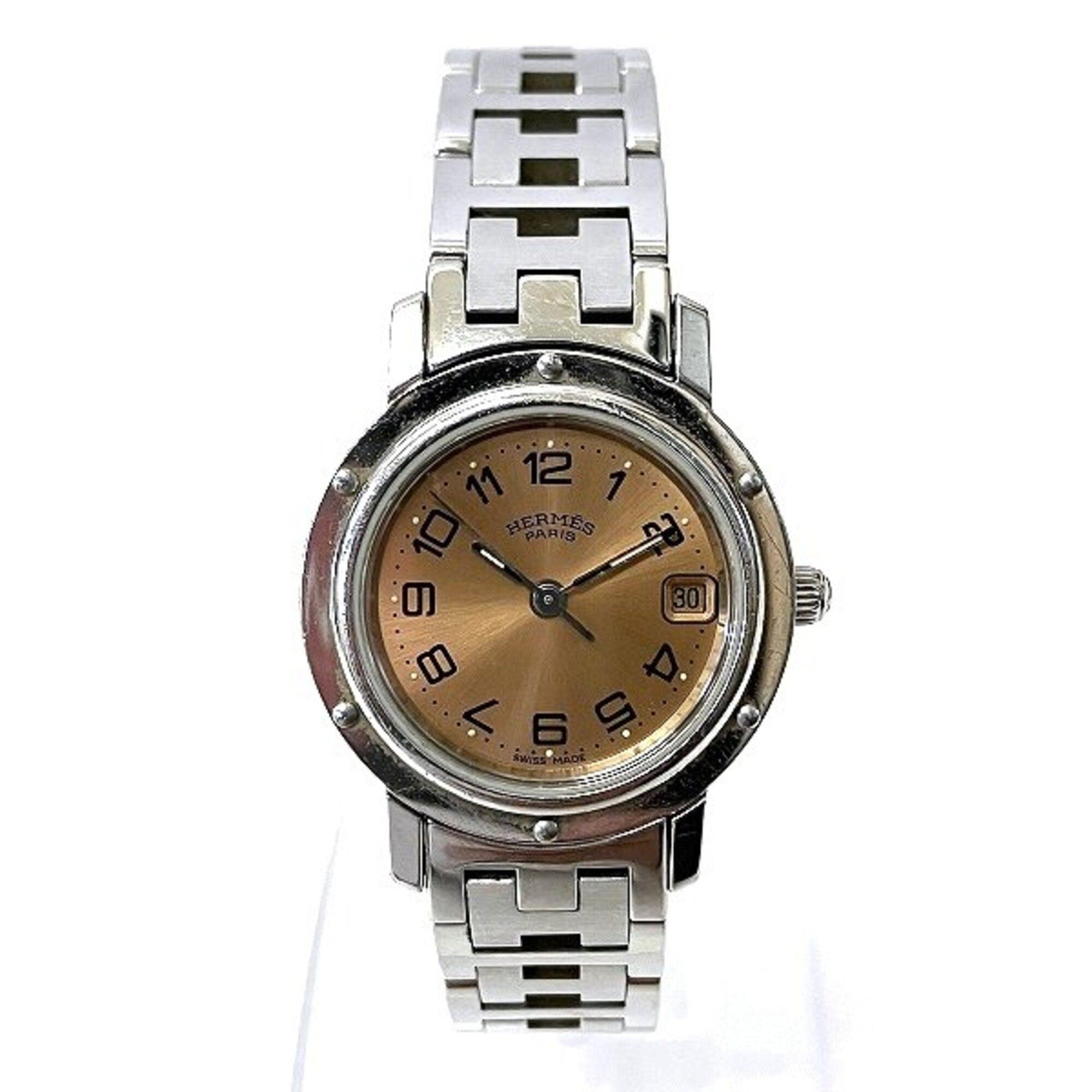 image of Hermes Clipper Cl4.210 Quartz Watch Ladies in Silver, Women's