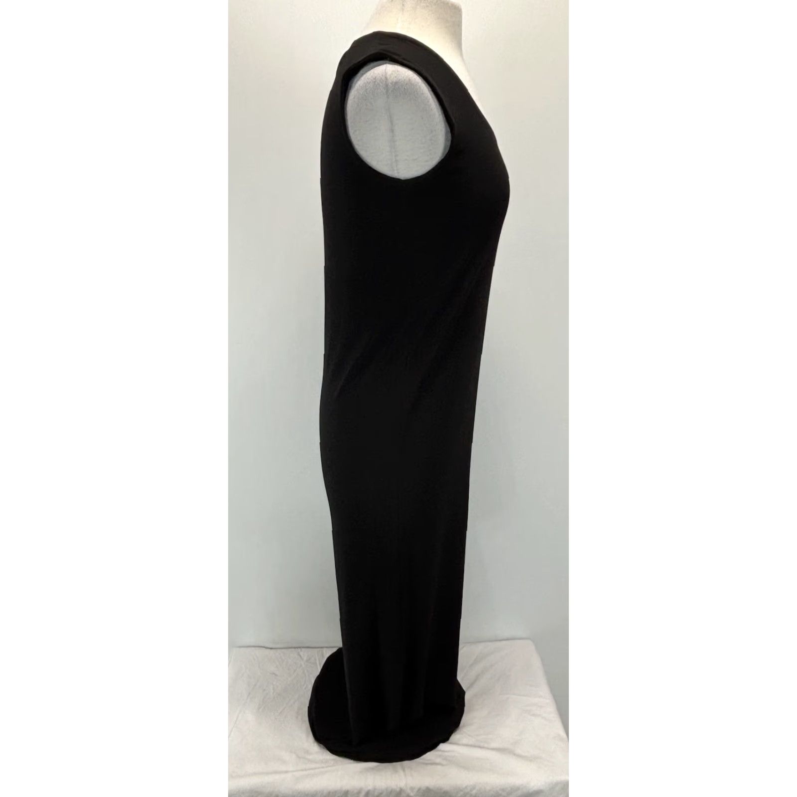 Norma Kamali Norma Kamali Kulture Dress Womens XS Black Maxi Sheath Sleeveless Stretch Size XS / US 0-2 / IT 36-38 - 4 Thumbnail