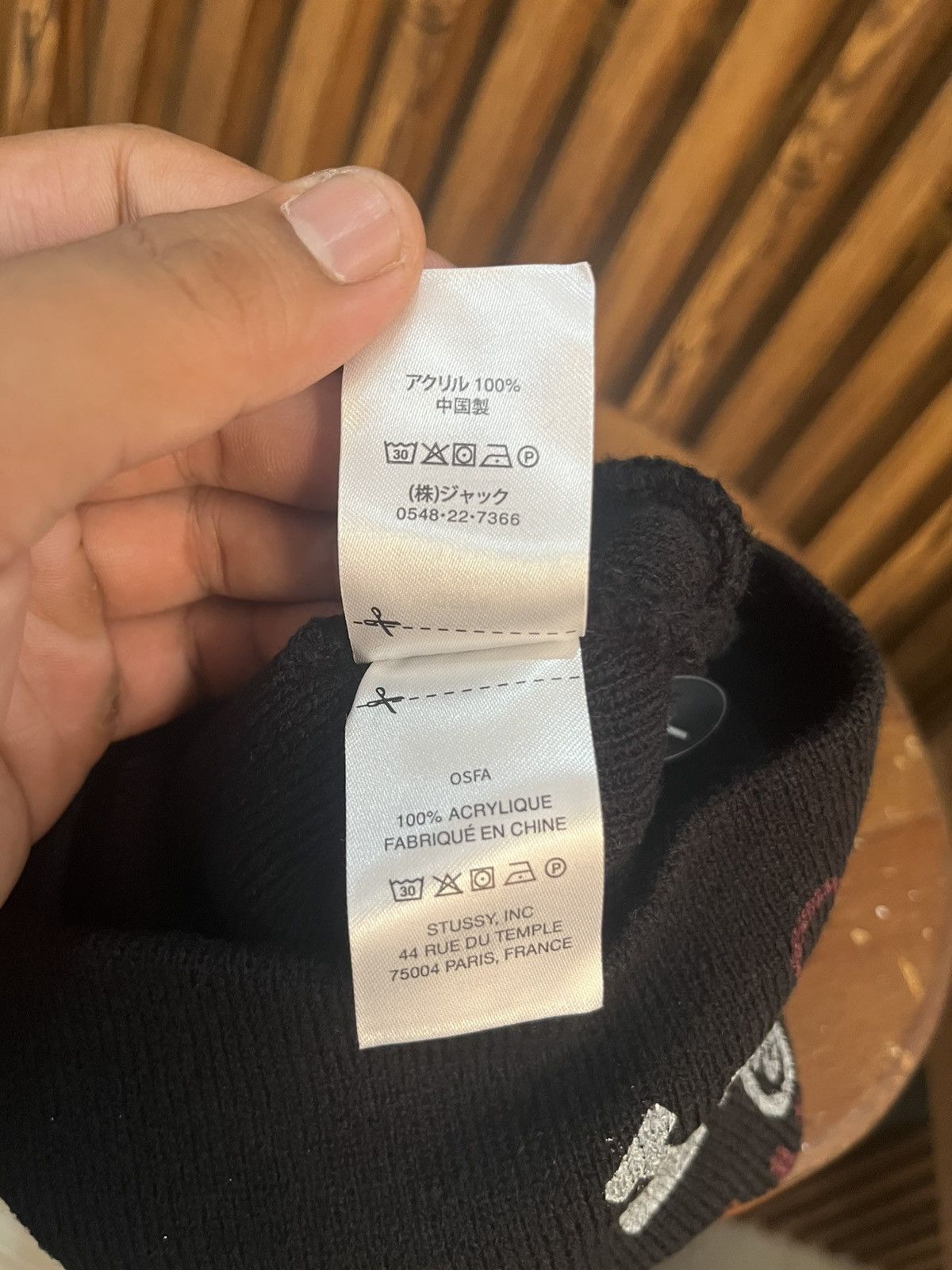 Stussy Stussy workgear print skullcap beanie hat Size ONE SIZE - 6 Thumbnail