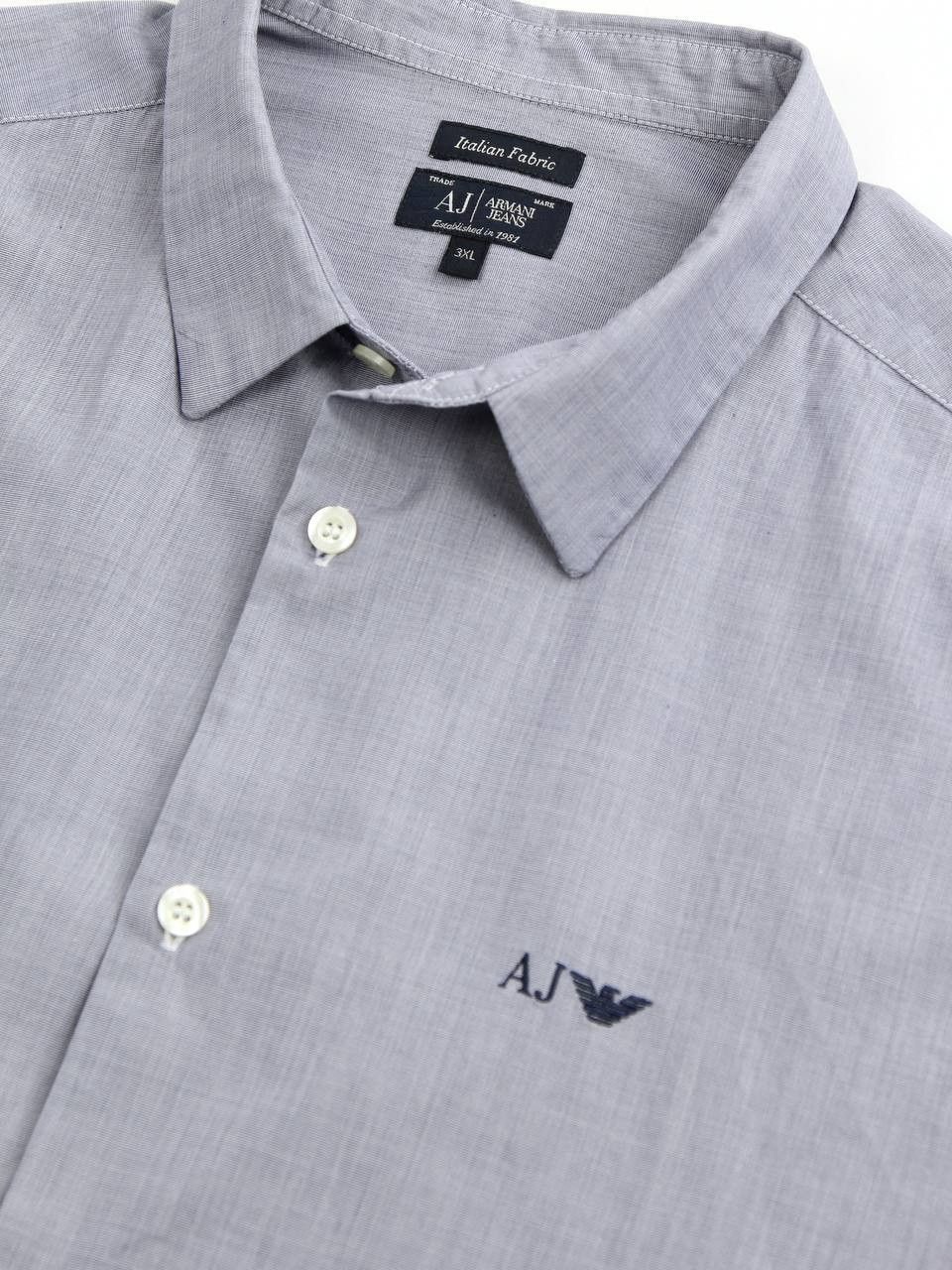Armani ARMANI JEANS Cotton shirt with logo Size US XXL / EU 58 / 5 - 9 Thumbnail