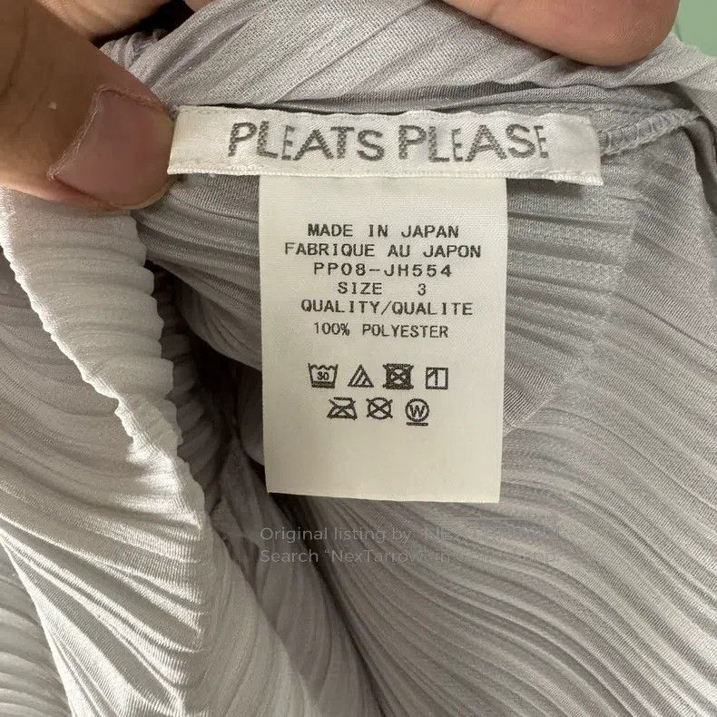 Issey Miyake Issey Miyake Gray Pleated Dress Size L / US 10 / IT 46 - 3 Thumbnail