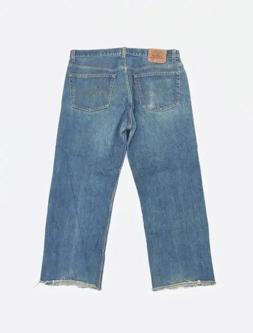 Levi's 90s Vintage Levi's 501 Made In USA Distressed Jeans 38x27 Size US 38 / EU 54 - 2 Thumbnail