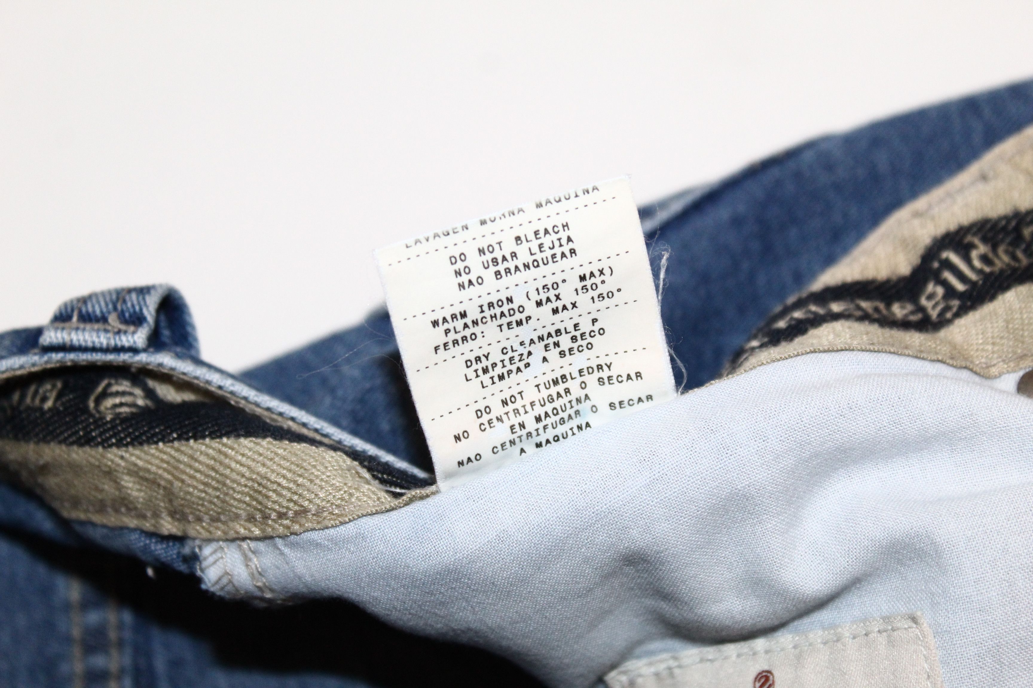 Ermenegildo Zegna Vintage Ermenegildo Zegna Blue Faded Denim Baggy Jeans Size US 31 - 10 Thumbnail
