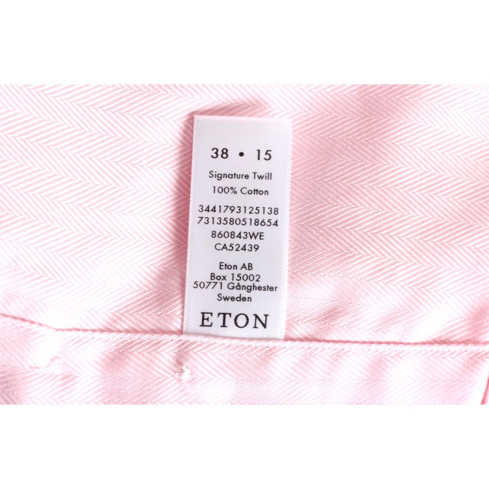 Eton VINTAGE ETON Signature Twill Shirt Men Size 38 15 Contemporary Fit Long Sleeve Formal Size 40R - 7 Thumbnail