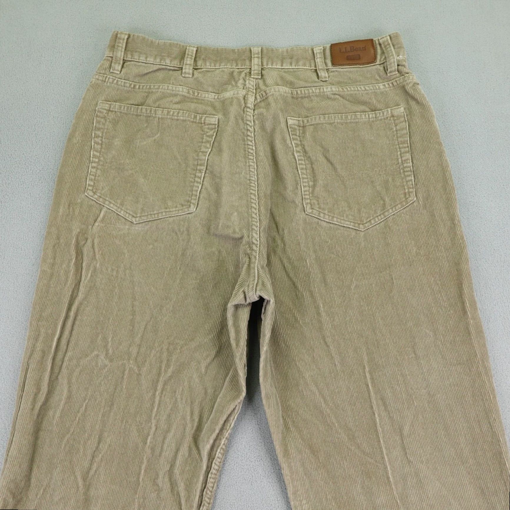 Vintage LL Bean Pants Mens 34 Khaki Beige Tan Corduroy Chino Straight Leg Outdoors Size US 34 / EU 50 - 5 Thumbnail