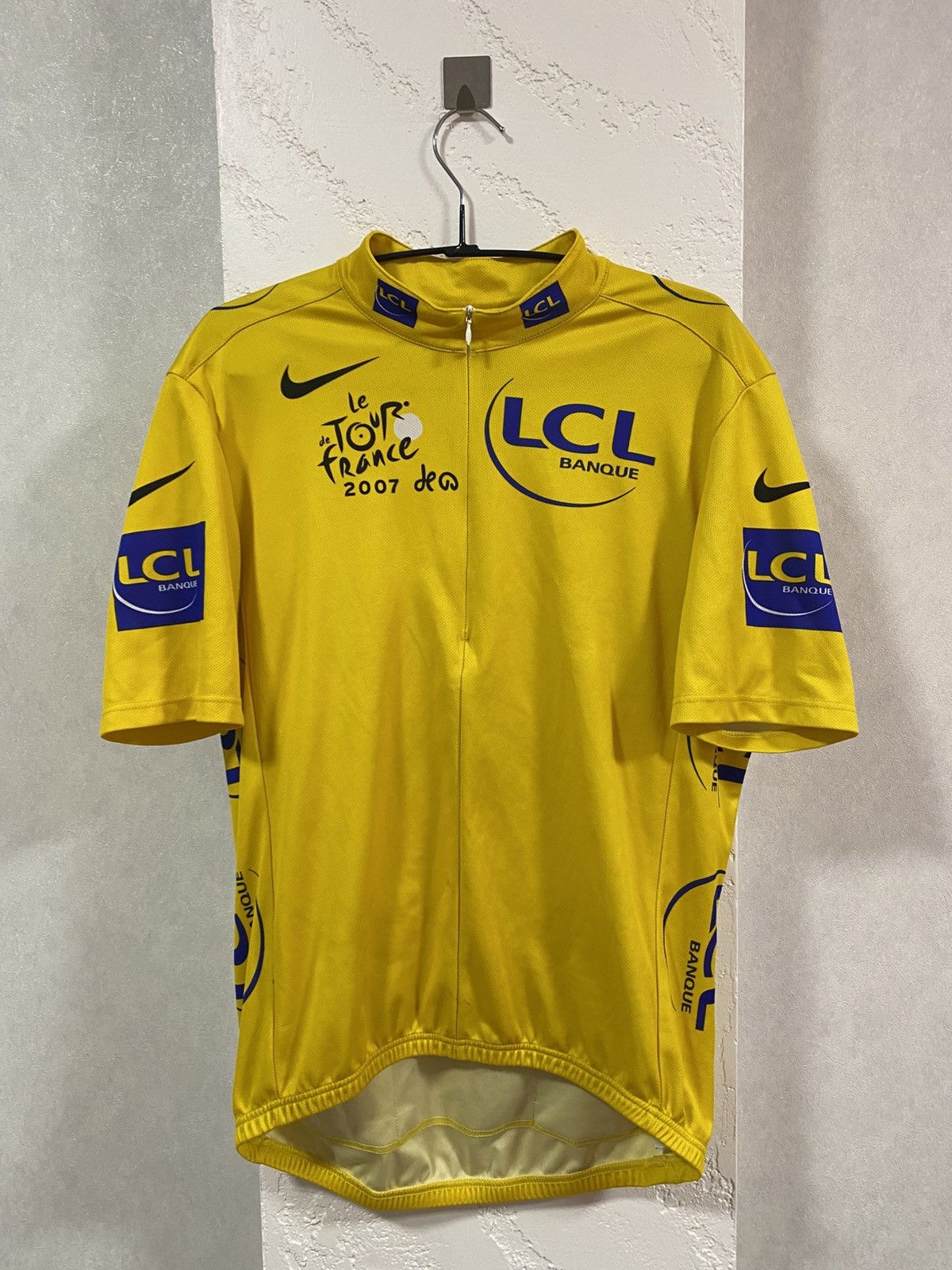 Nike Nike Tour De France 2007 Yellow Cycling Bike Velo Jersey L Size US L / EU 52-54 / 3 - 1 Thumbnail
