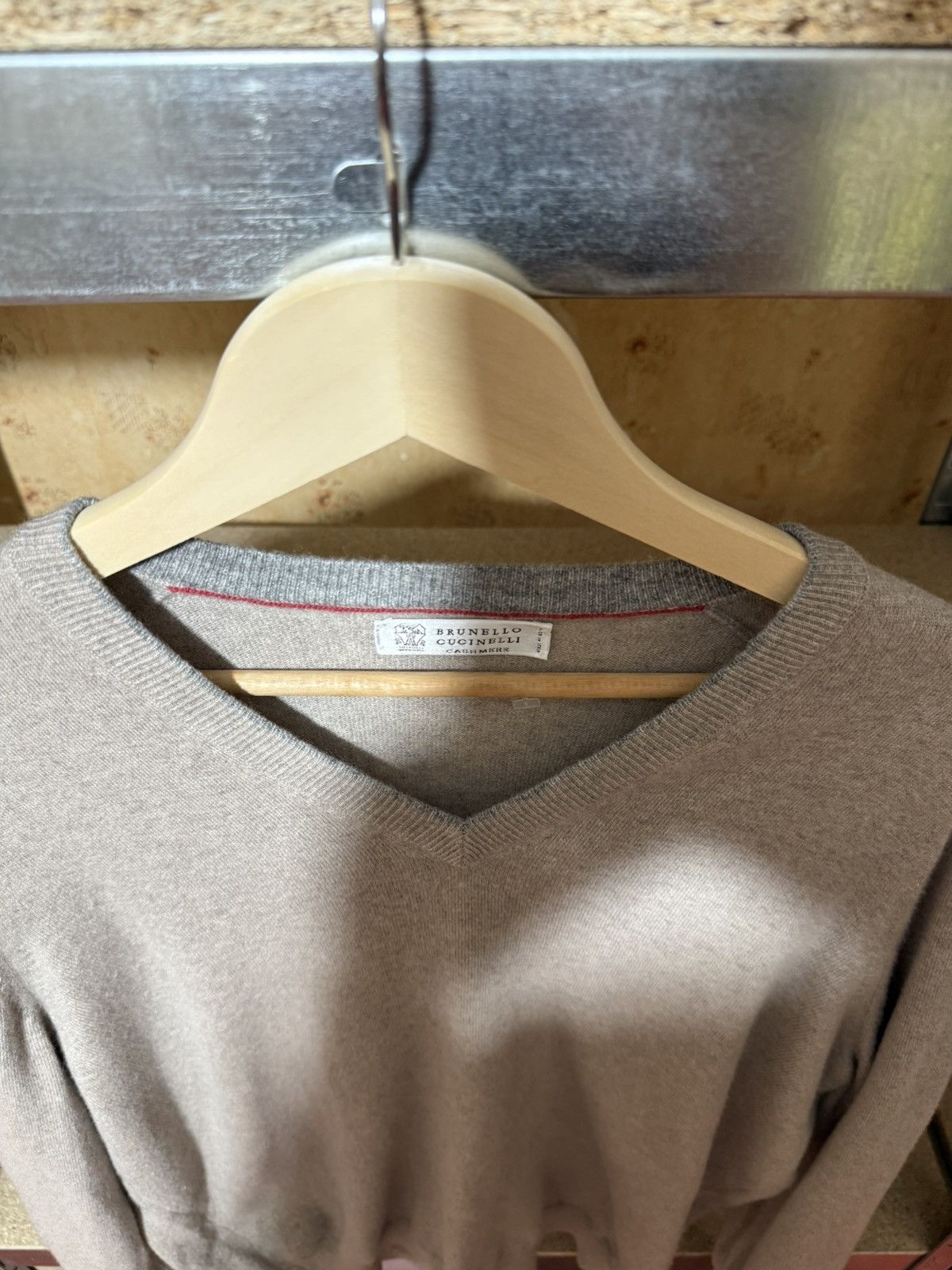 Brunello Cucinelli Rare Vintage Luxury Brunello Cucinelli Cashemere Sweater Size US L / EU 52-54 / 3 - 3 Thumbnail