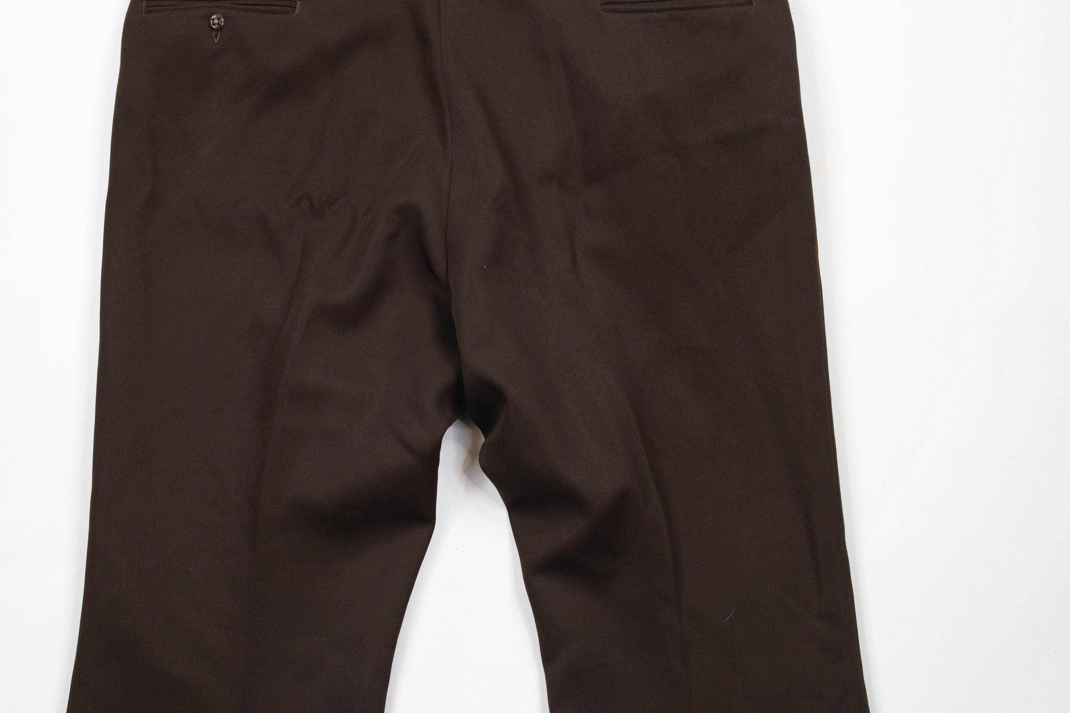 Vintage Vintage 70s Streetwear Bell Bottoms Chino Pants Brown USA Size US 42 / EU 58 - 10 Thumbnail