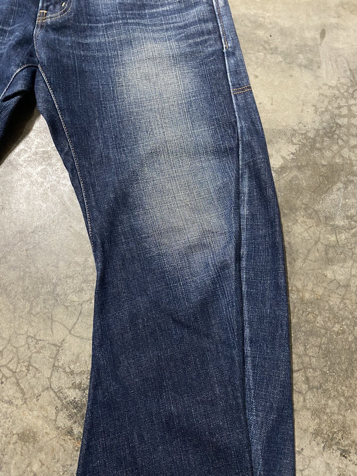 Edwin × Hysteric Glamour × Tornado Mart Baggy Jeans Japanese Edwin Crossbones Distressed Jeans Size US 34 / EU 50 - 10 Thumbnail
