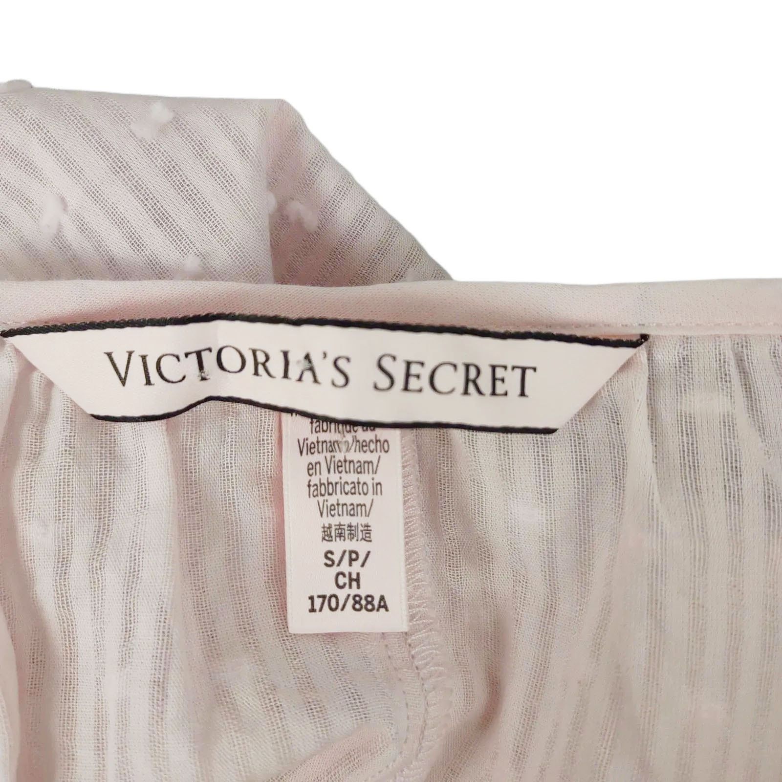 Victoria's Secret VICTORIA'S SECRET Size S Sheer Pink Crochet Peasant Chemise Size S / US 4 / IT 40 - 3 Thumbnail