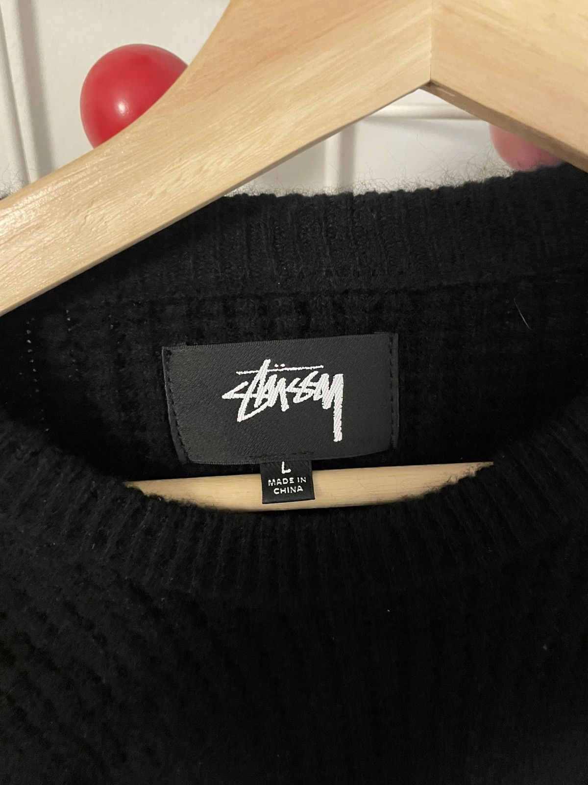 Stussy Waffle Cashmere Sweater Size US L / EU 52-54 / 3 - 3 Thumbnail