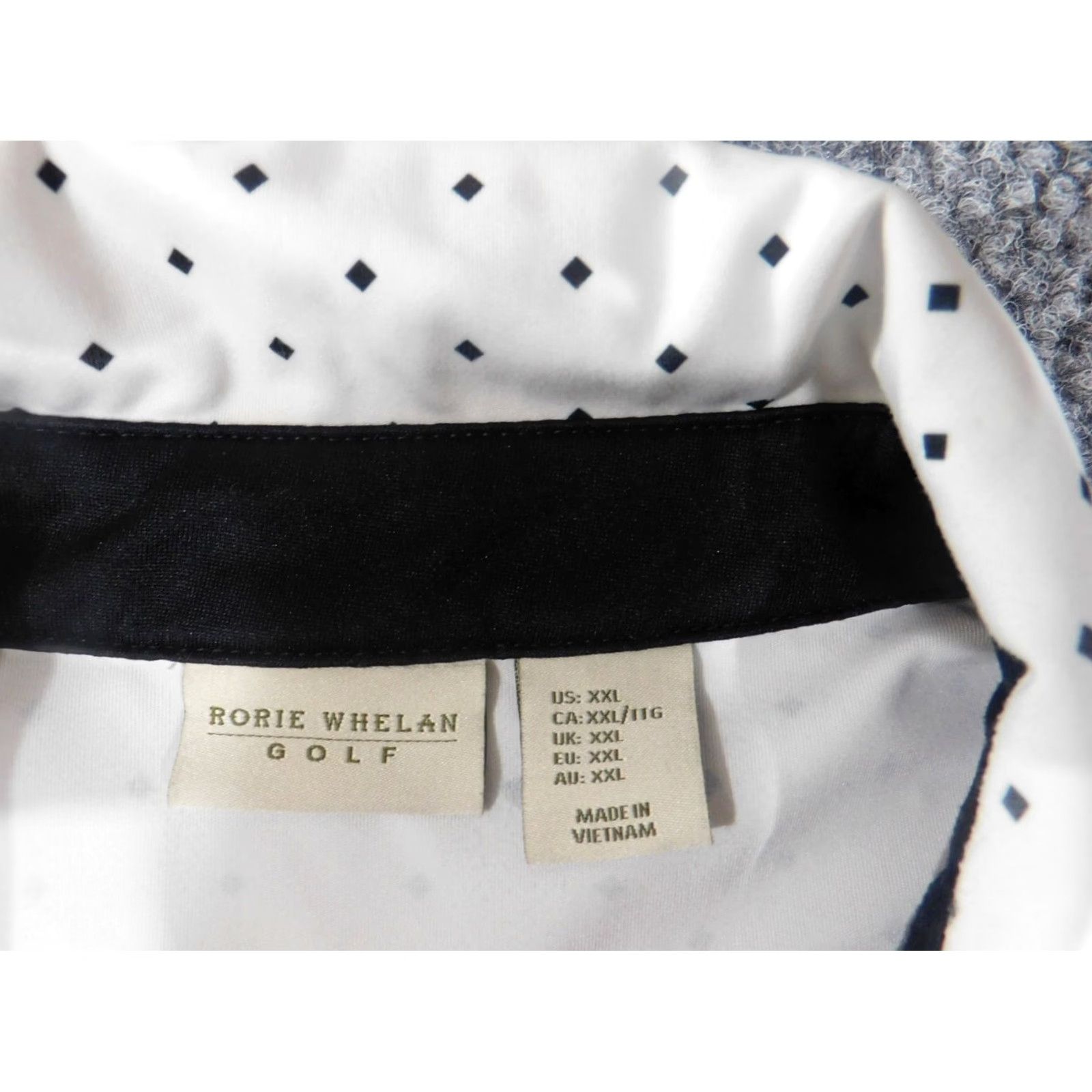 Vintage rorie whalen Golf Polo XXL White Stretch Performance Mens Casual Geometric Size US XXL / EU 58 / 5 - 7 Thumbnail