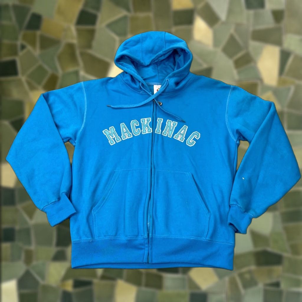 Vintage VINTAGE Mackinac Island Hoodie Mens Small Zip Up Sweatshirt Embroidered Tourist Souvenir Size US S / EU 44-46 / 1 - 1 Thumbnail