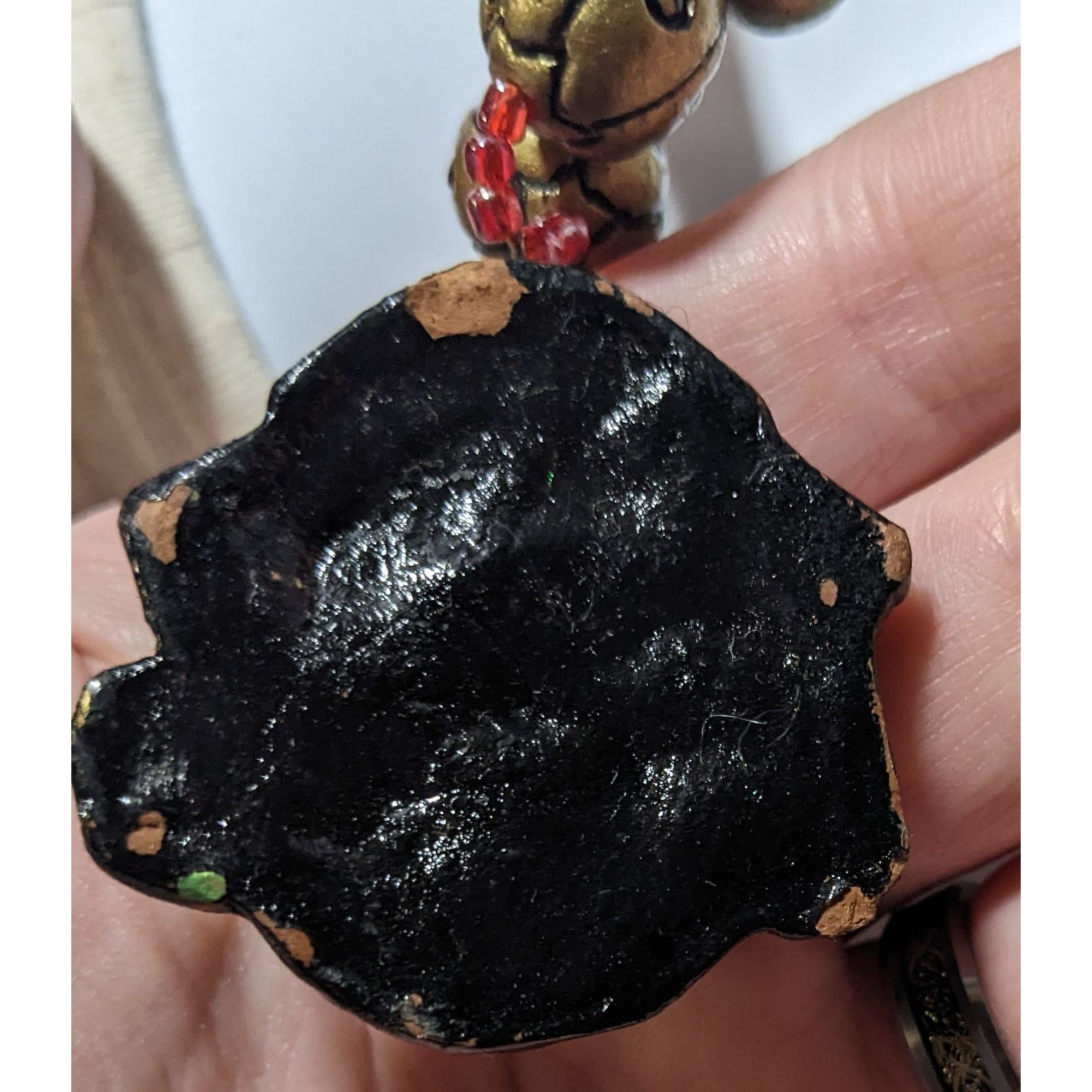 Other Vintage Black And Gold Deity Pendant Necklace Size ONE SIZE - 8 Thumbnail