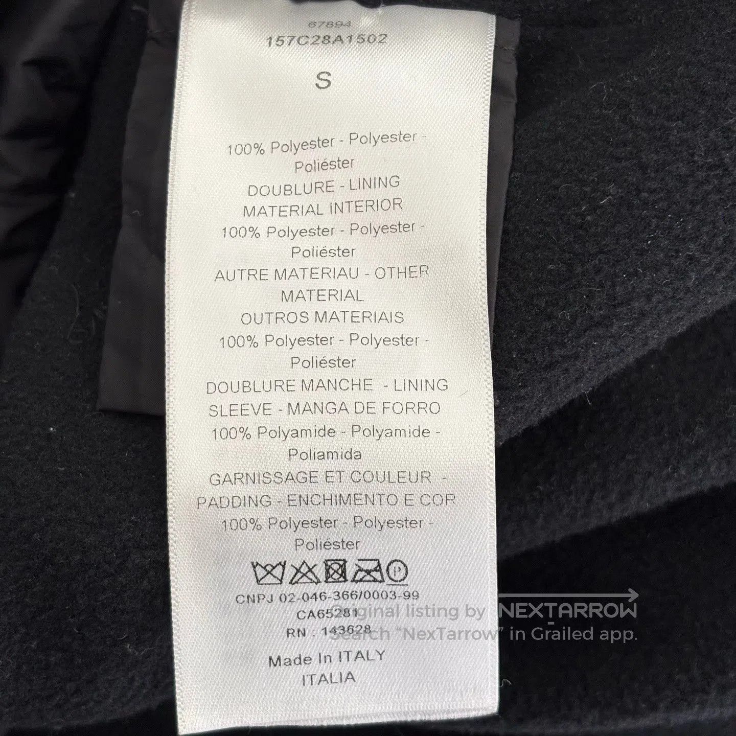 Dior Dior Half-zipper embroidered slogan Teddy wool coat Size S / US 4 / IT 40 - 5 Thumbnail