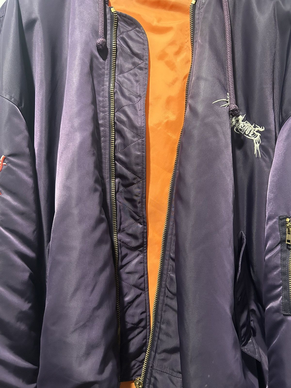 Vetements Vetements Total Fucking Darkness TFD bomber jacket Size US S / EU 44-46 / 1 - 9 Thumbnail