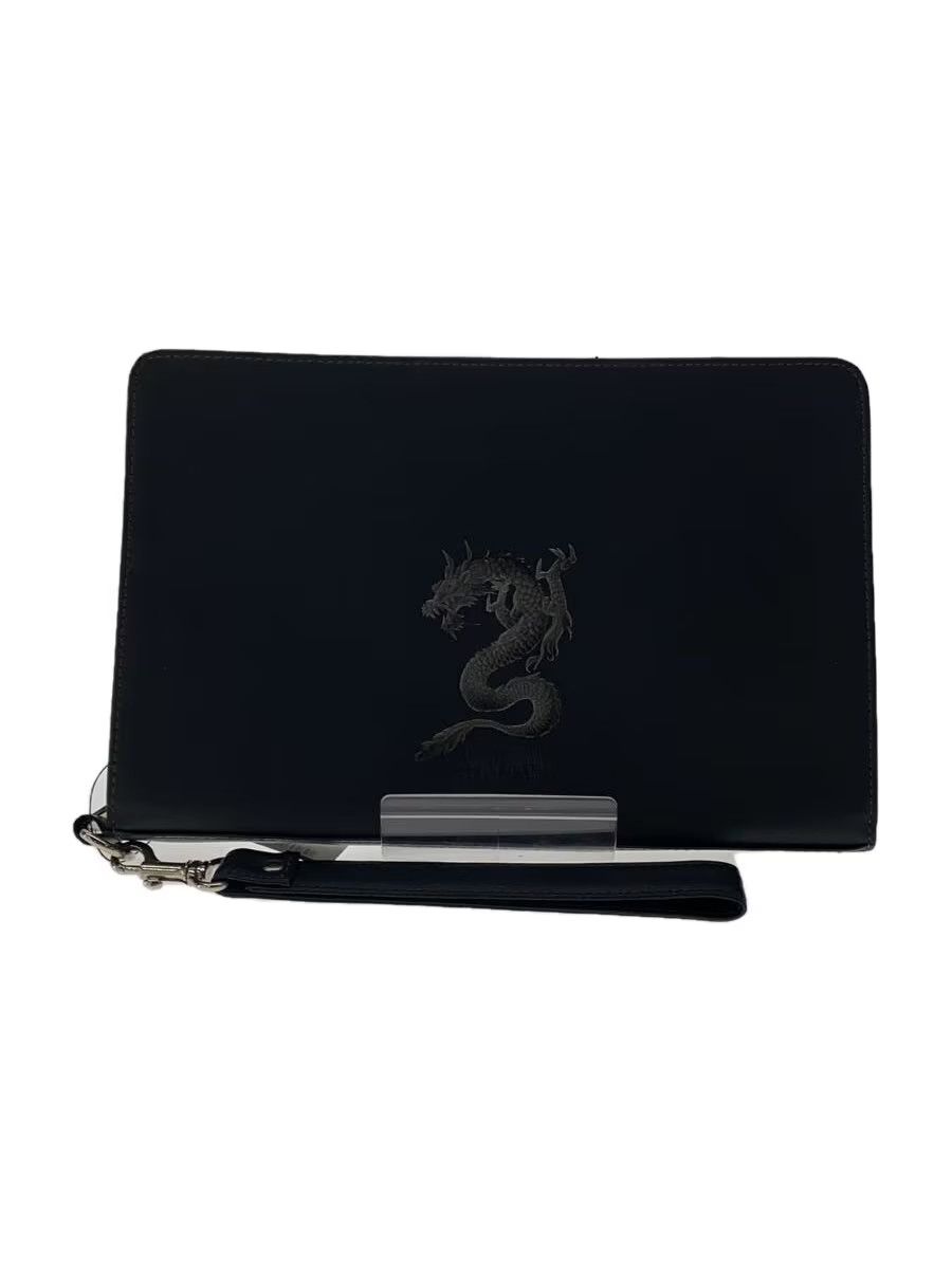 Jean Paul Gaultier Dragon Motif Leather Clutch Bag Size ONE SIZE - 1 Thumbnail