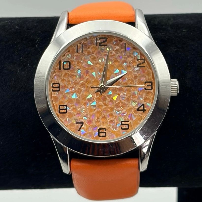Other Silver & Orange Retro Men’s Watch Size ONE SIZE - 2 Thumbnail