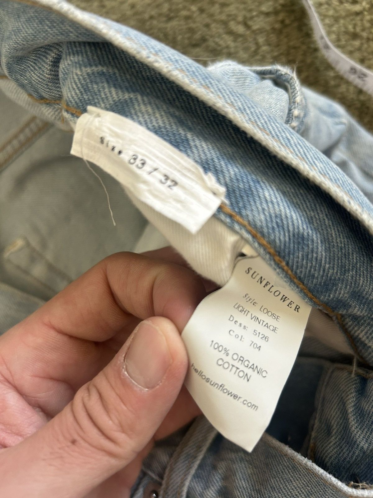Sunflower Sunflower loose denim in light blue vintage Size US 33 - 6 Thumbnail