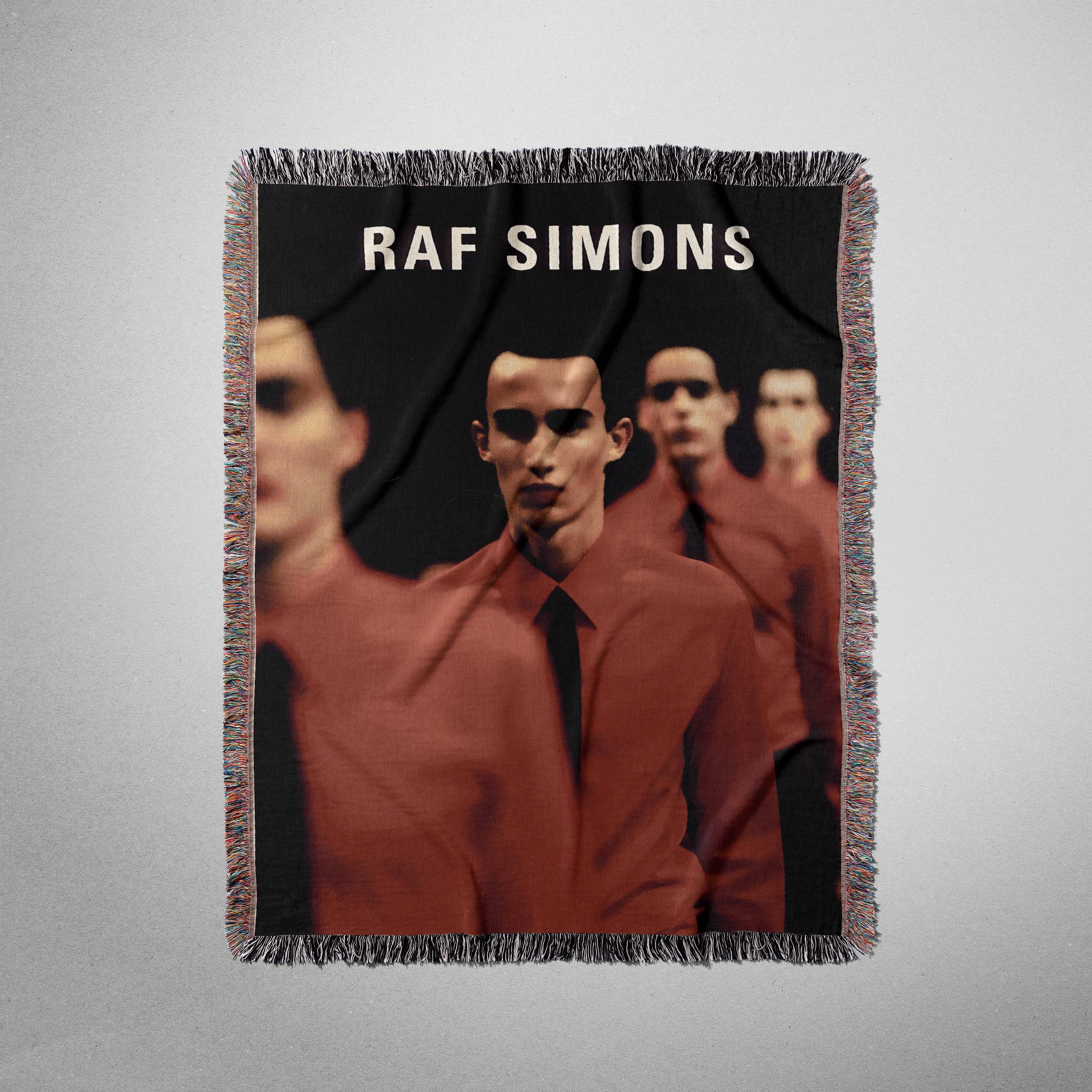 032c × Raf Simons 032c x Raf Simons Woven Merino Wool Blanket