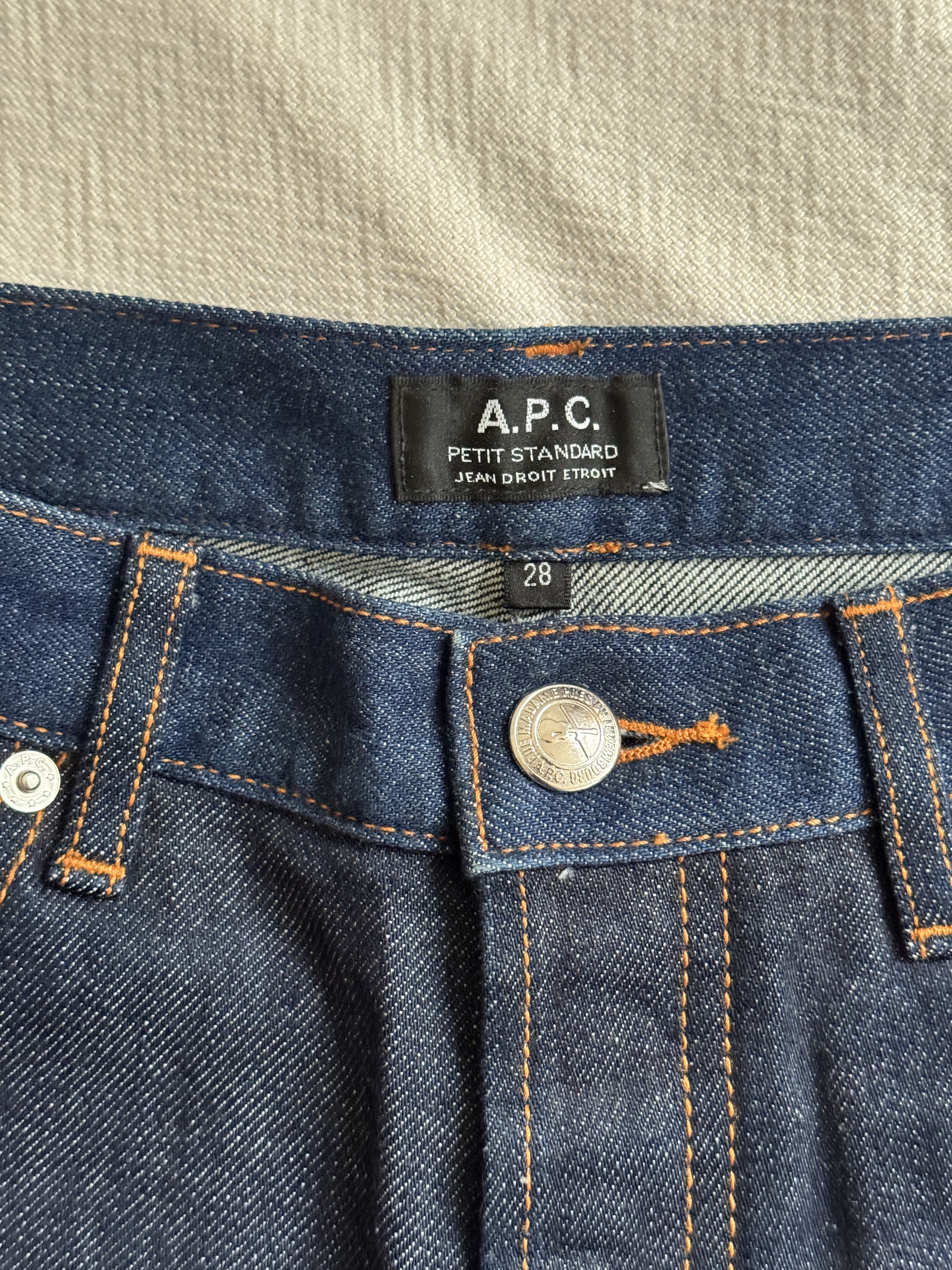 A.P.C. Petit Standard 2 Tone Raw Denim Jeans Size US 28 / EU 44 - 5 Thumbnail
