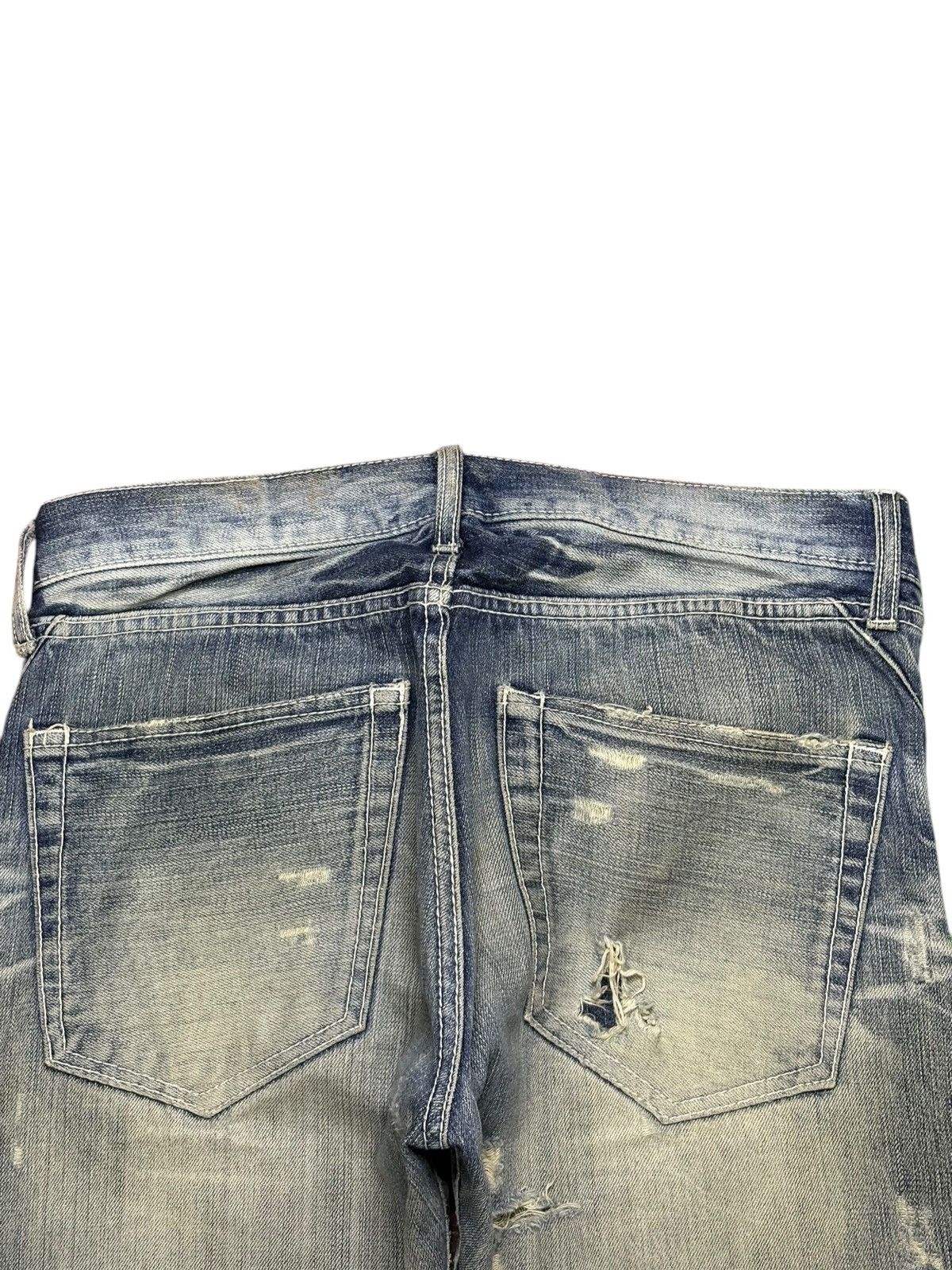 semanticdesign Vintage Semantic Design Patchwork Mud Wash Baggy Jeans Size US 32 / EU 48 - 8 Thumbnail