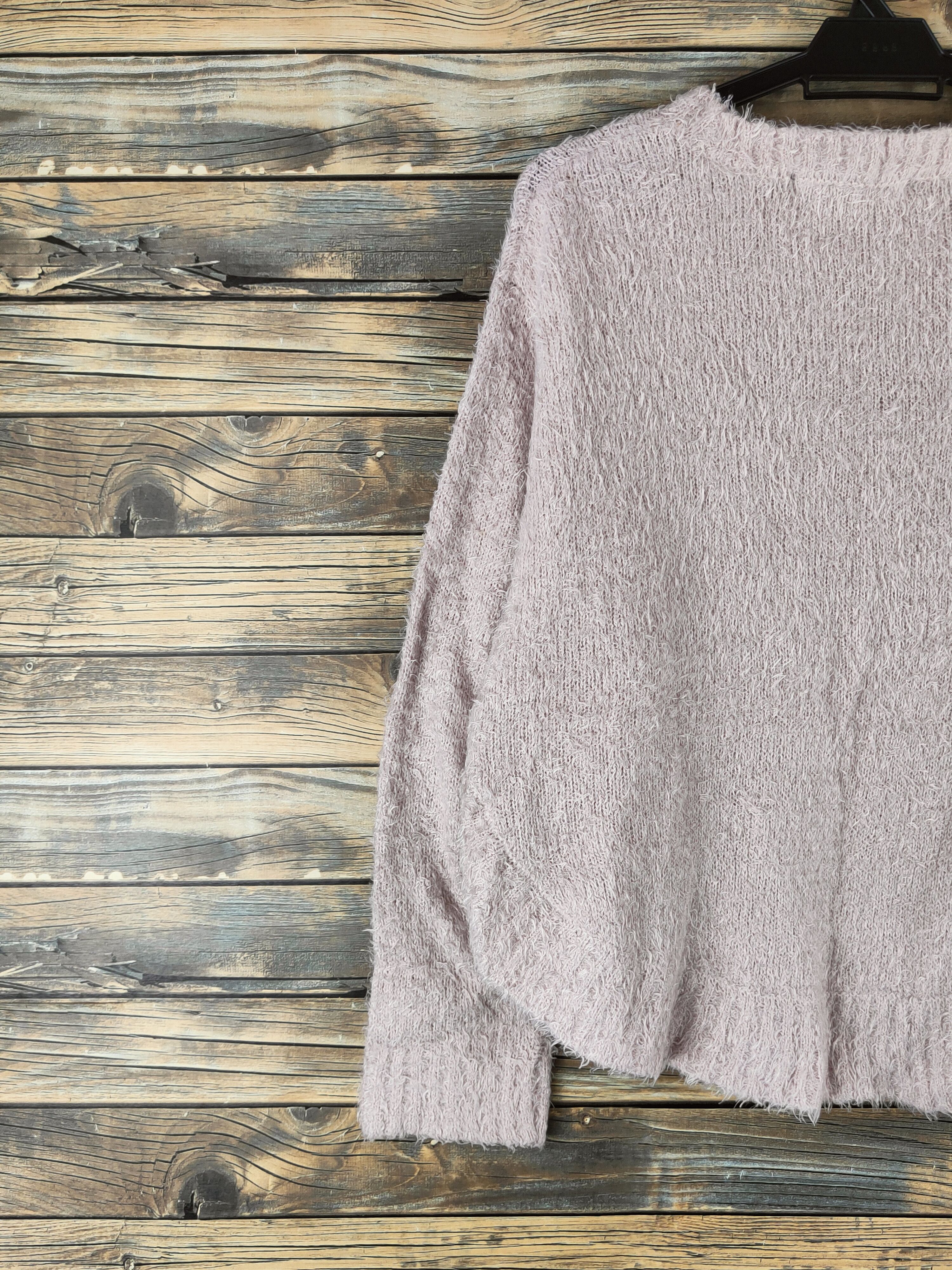 Japanese Brand DL As know as Soft Pink Fur Mohair Knitwear #46-448 Size L / US 10 / IT 46 - 8 Thumbnail