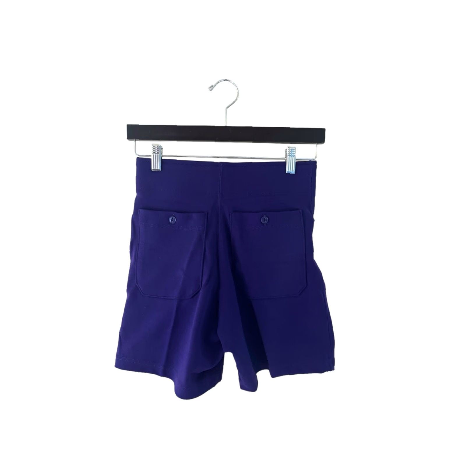 Russell Athletic VINTAGE Russell Athletic Coaches Shorts Mens S Purple Nylon snap closure elastic waist front & back pockets 90s Made in USA Size US 29 - 7 Thumbnail