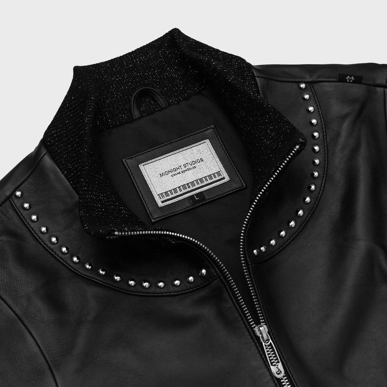 Midnight Studios Midnight Studios Nico Sample Leather Track Jacket AWGE Size US M / EU 48-50 / 2 - 8 Thumbnail