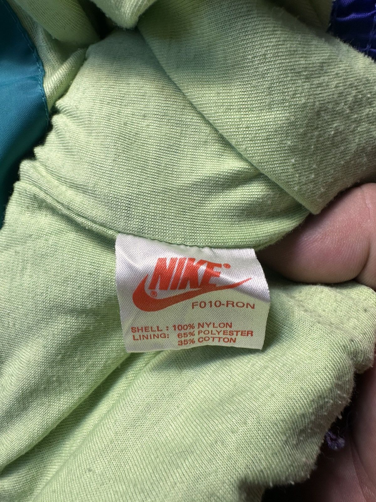 Nike × Nike ACG × Vintage 80s 90s Nike Vintage Nylon Windbreaker Big Logo Size US S / EU 44-46 / 1 - 9 Thumbnail