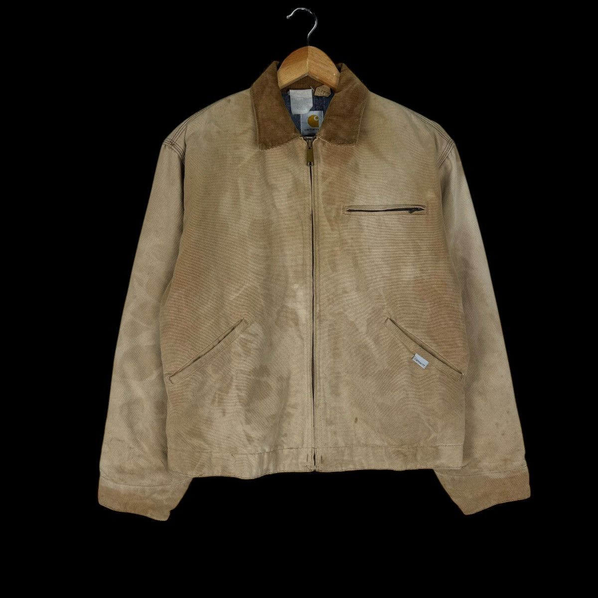 Carhartt × Carhartt Wip × Vintage ☀️80s CARHARTT DETROIT SUN FADED WORKWEAR BUTTON JACKET Size US S / EU 44-46 / 1 - 2 Thumbnail