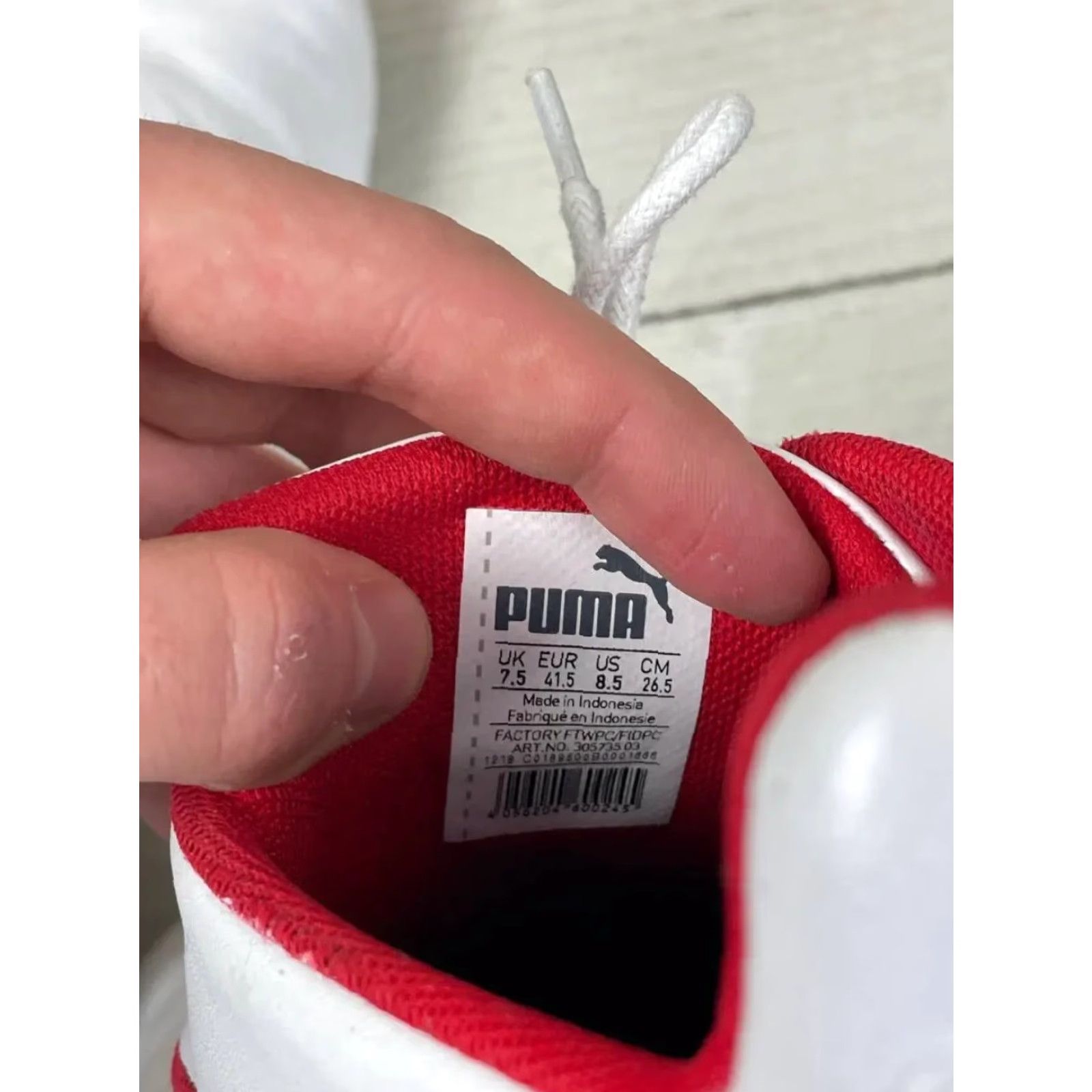 Puma Puma Speedcat Leather Sneakers White Men 8.5 US Sneakers Cat Theme Casual Athletic Shoes Size US 9 / EU 42 - 7 Thumbnail