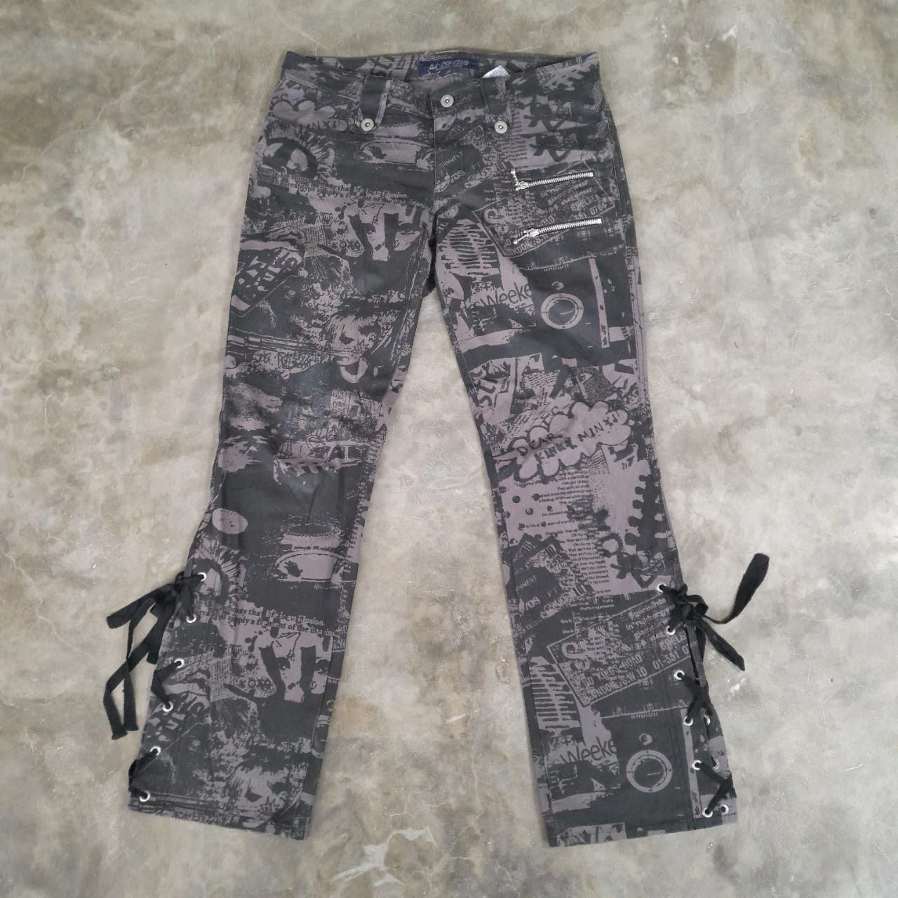 Japanese Brand BA-TSU Club Bondage Lace Up Pants Size 31 Size US 31 - 1 Thumbnail