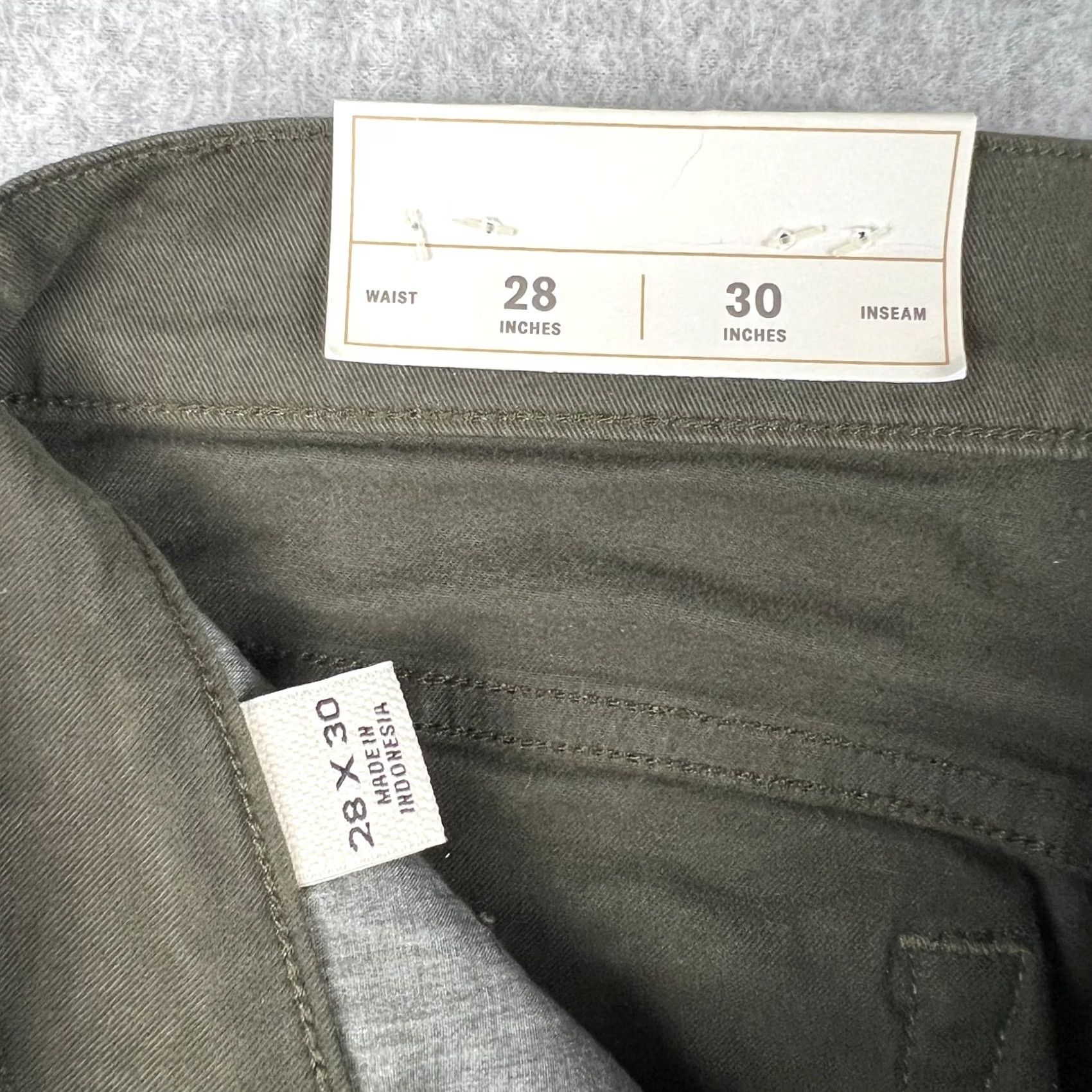 Flint And Tinder VINTAGE? No — Flint And Tinder Chino Pants 28x30 Green Straight Fit Stretch Casual Mens 5-Pocket Size US 28 / EU 44 - 5 Thumbnail