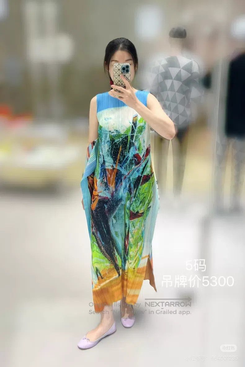 Issey Miyake Issey Miyake Color-block Dress Size L / US 10 / IT 46 - 5 Thumbnail
