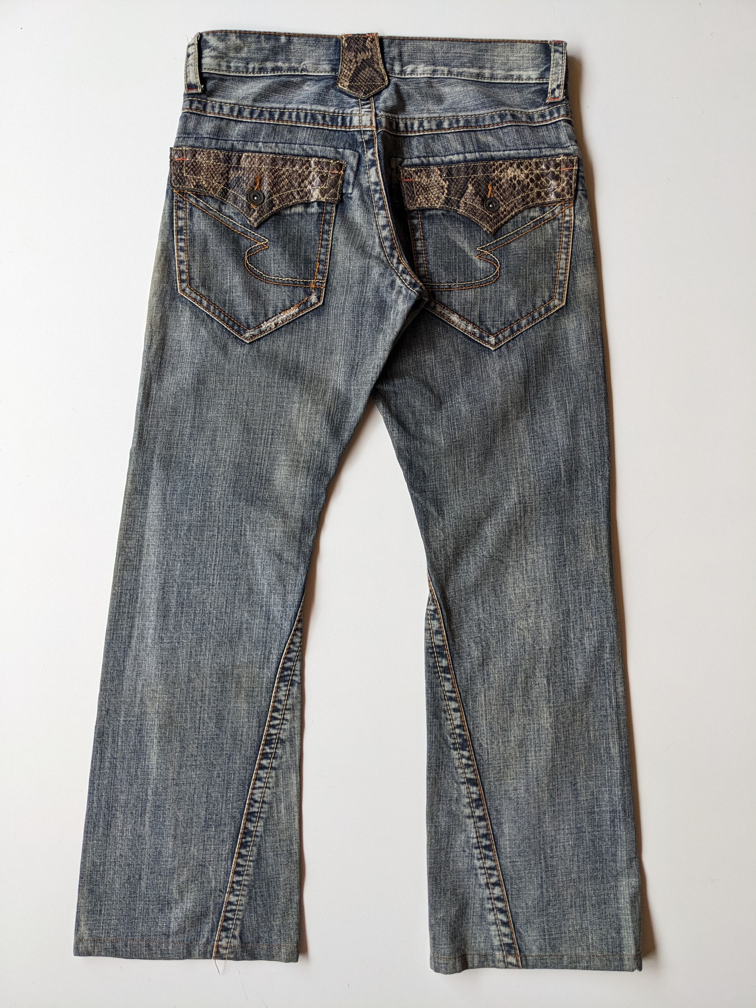 Semantic Design Python flare jeans