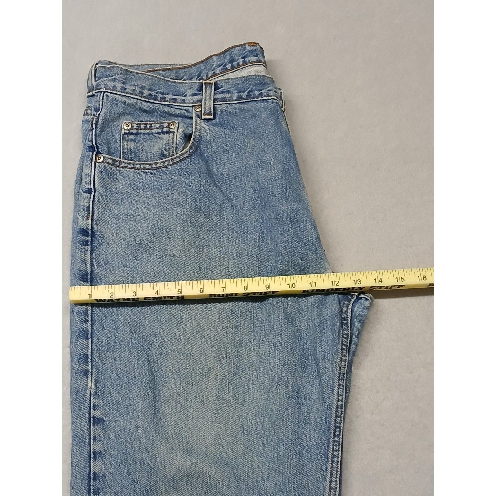 Other Member's Mark (38x29) Mens Relaxed Straight Blue Denim Jeans Size US 38 / EU 54 - 7 Thumbnail