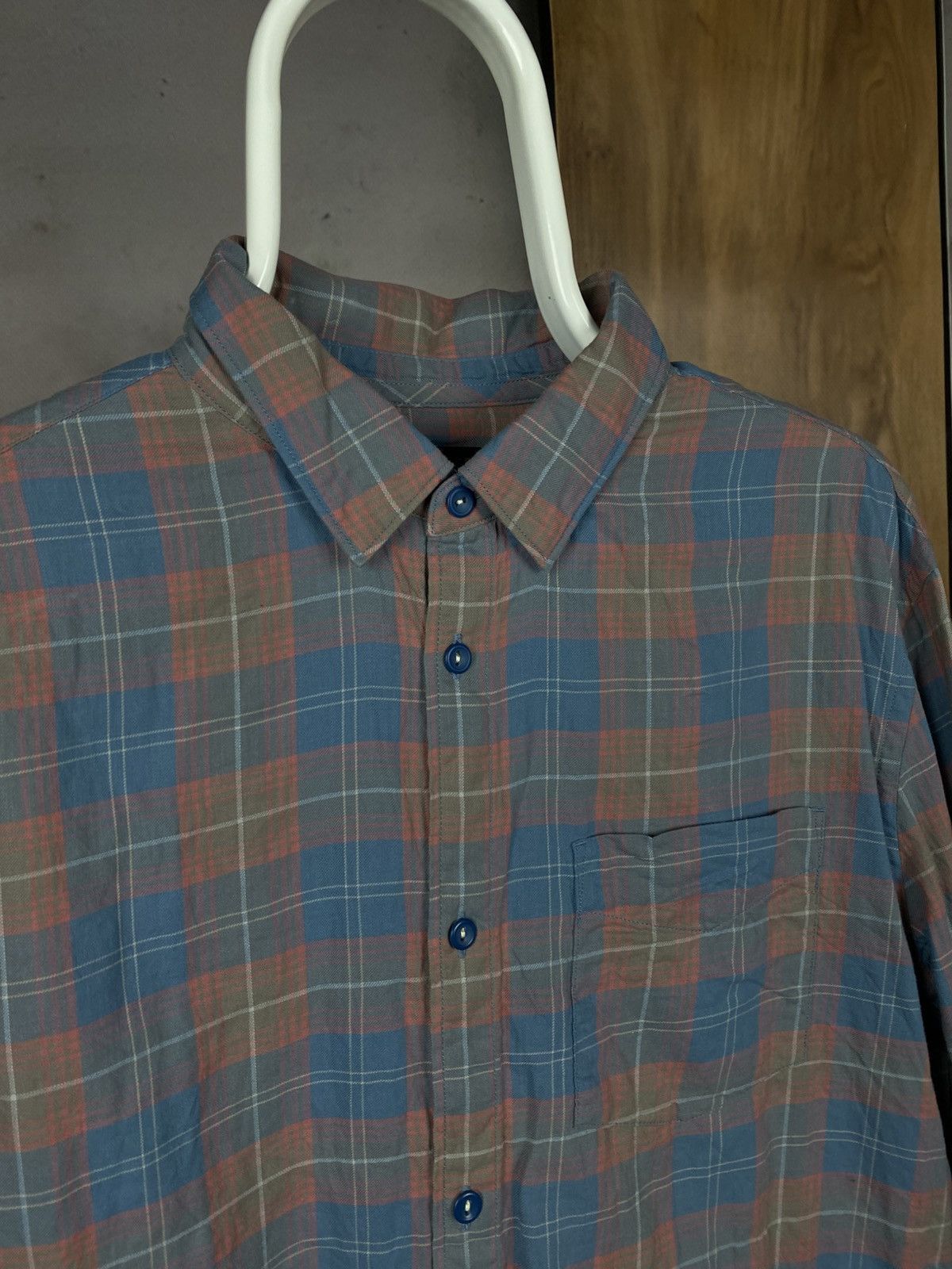 Allsaints 💋Vintage Shirt Button Up Allsaints Flannel Checkered Tee💋 Size US L / EU 52-54 / 3 - 2 Thumbnail