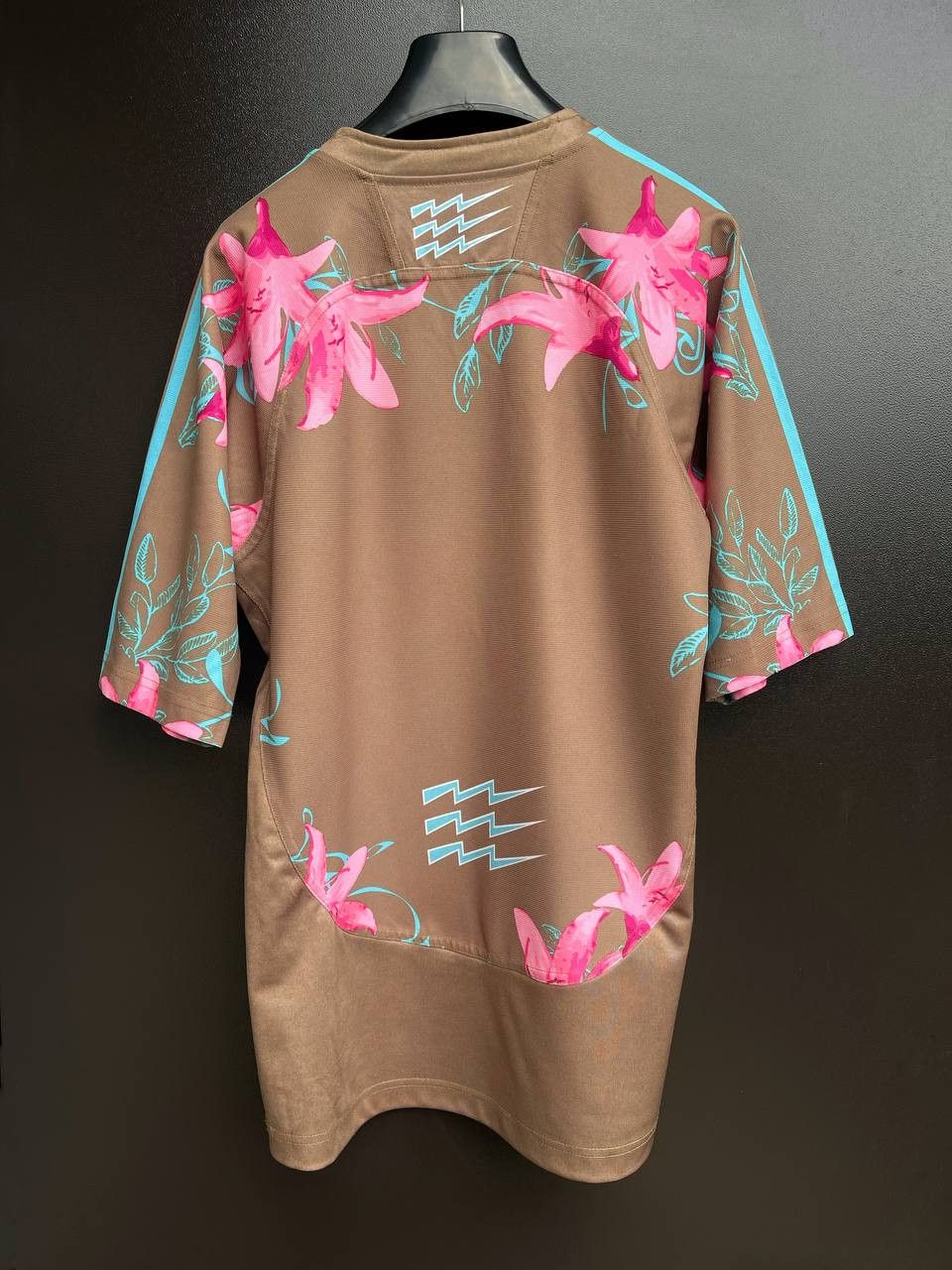 Vintage Adidas SF Paris Rugby floral jersey shirt France 2007 Size US M / EU 48-50 / 2 - 5 Thumbnail